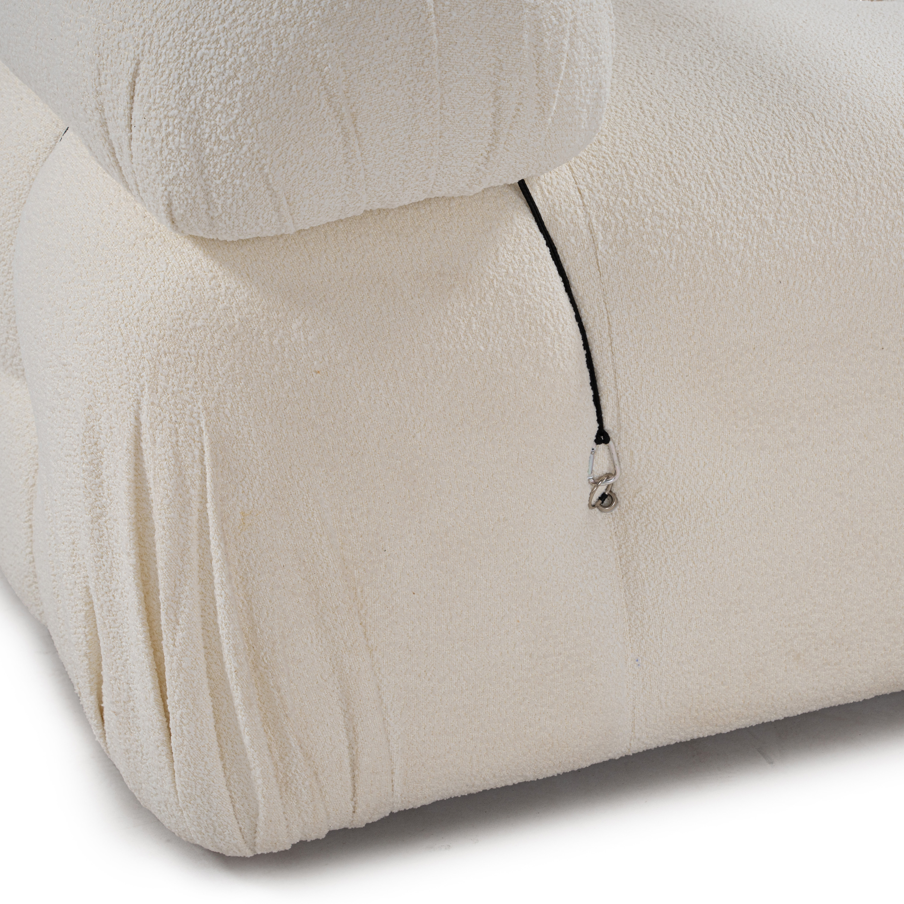 Sleepo Collection Blanca 3-sits Soffa White Bouclé
