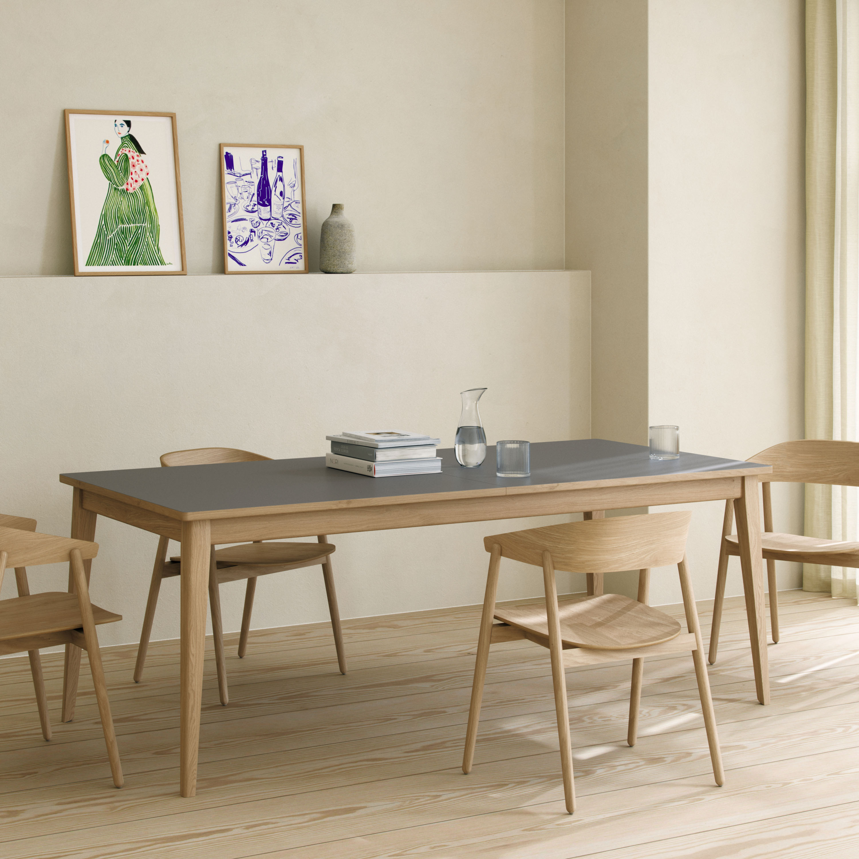 Andersen Furniture AC2 Käsinojatuoli Valkopigmentoitu Tammi