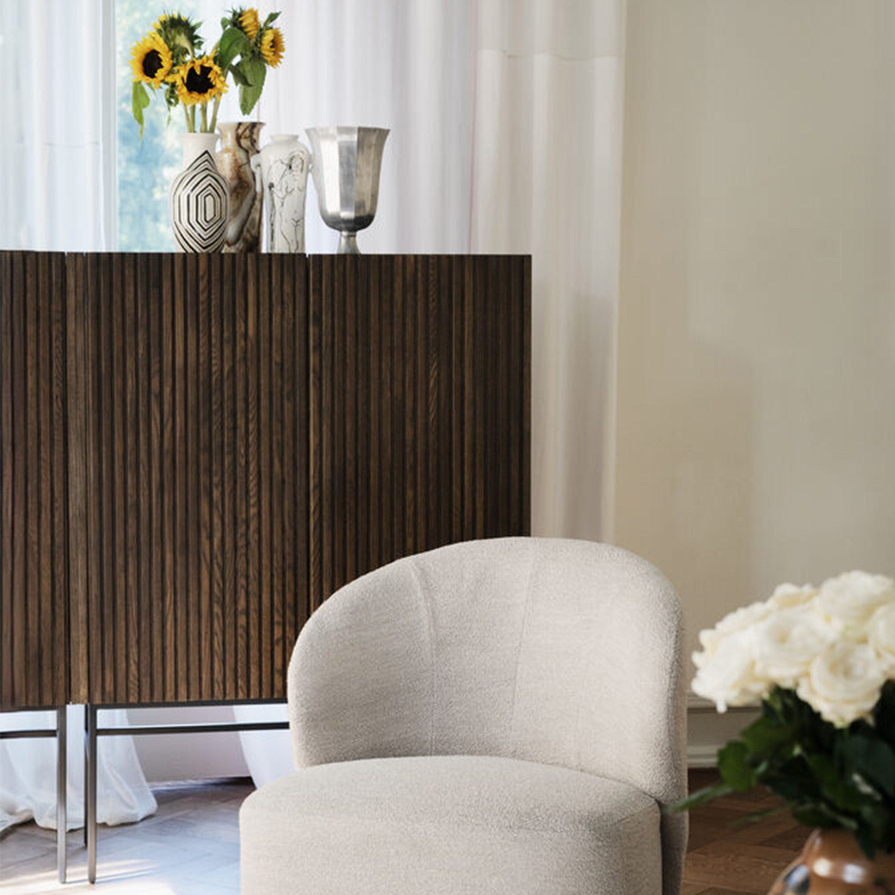 Rowico Home Halifax Schrank Braun/Schwarz 100cm