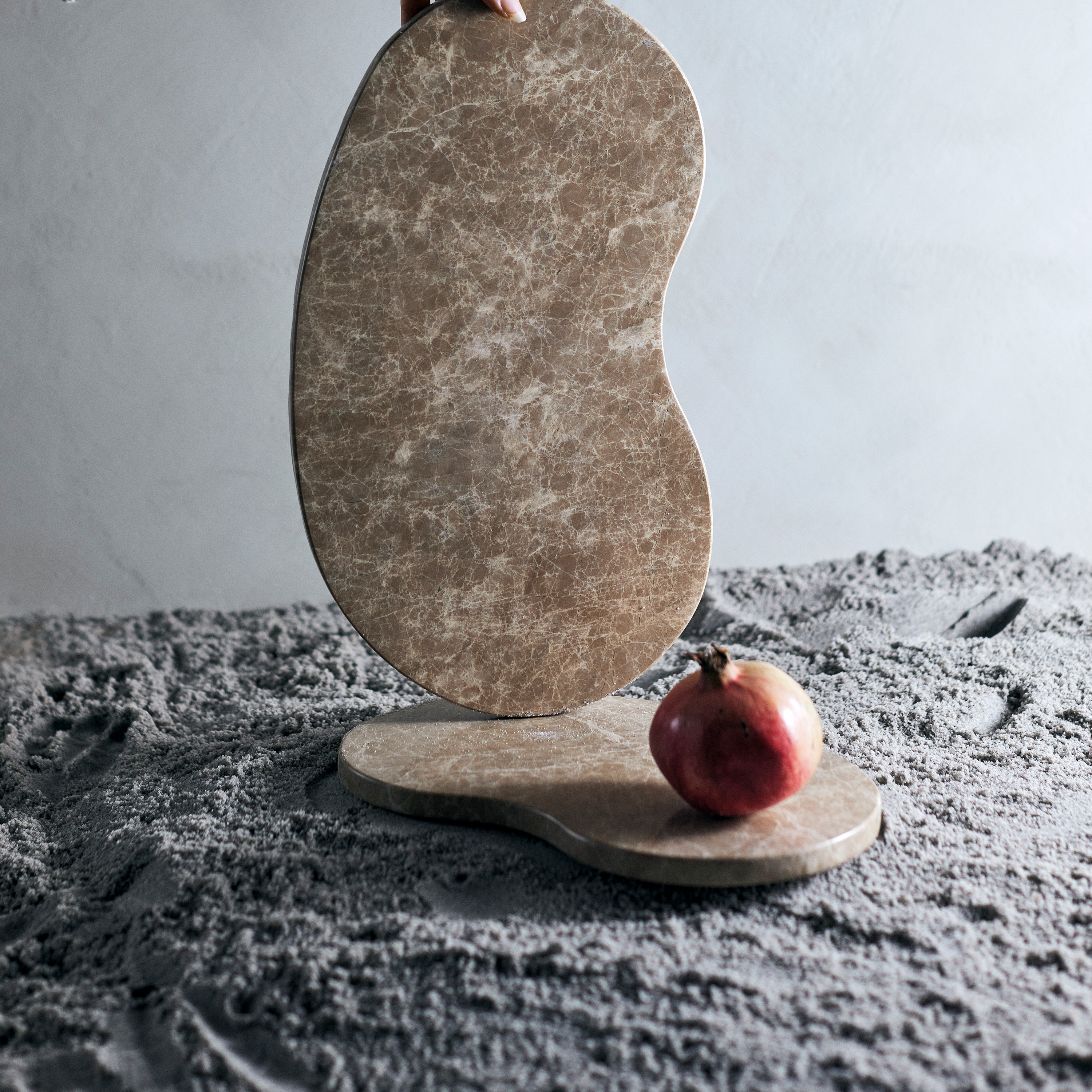 Muubs Suji Tapasbrett Sand Marble Large