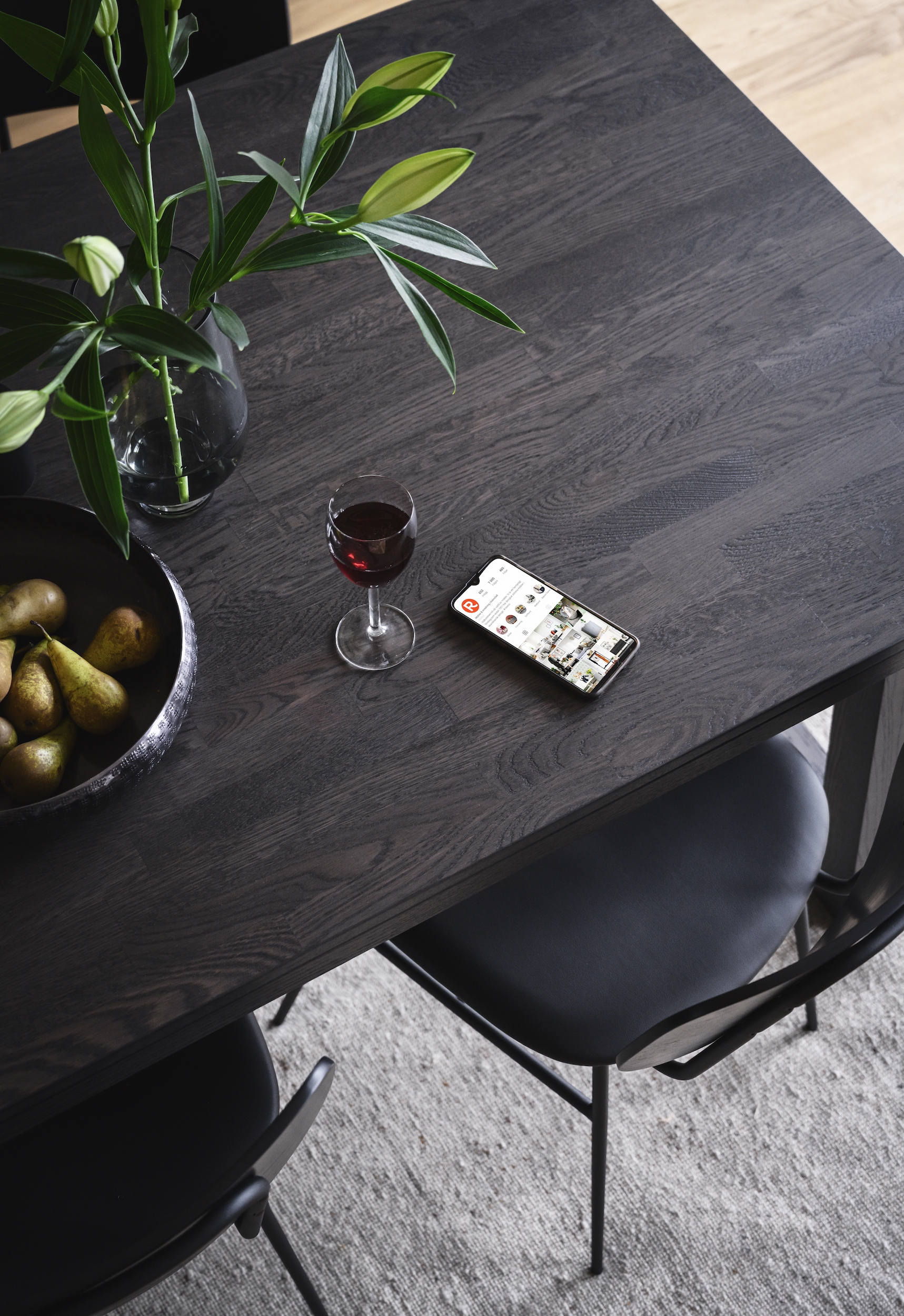 Rowico Home Brent Matstol Konstläder Svart