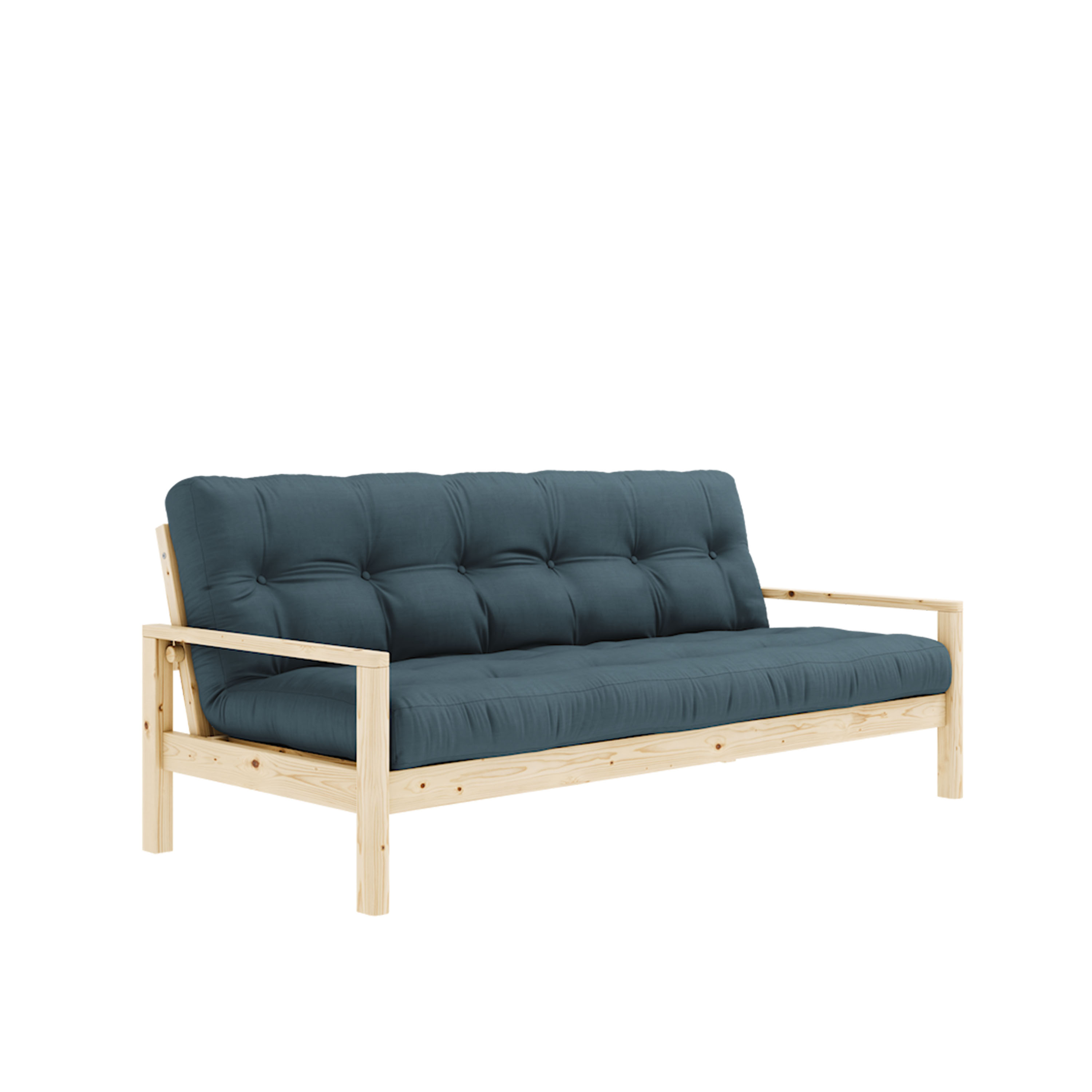 Knob Vuodesohva Luonnonväri/Petrolinsinisellä 190cm