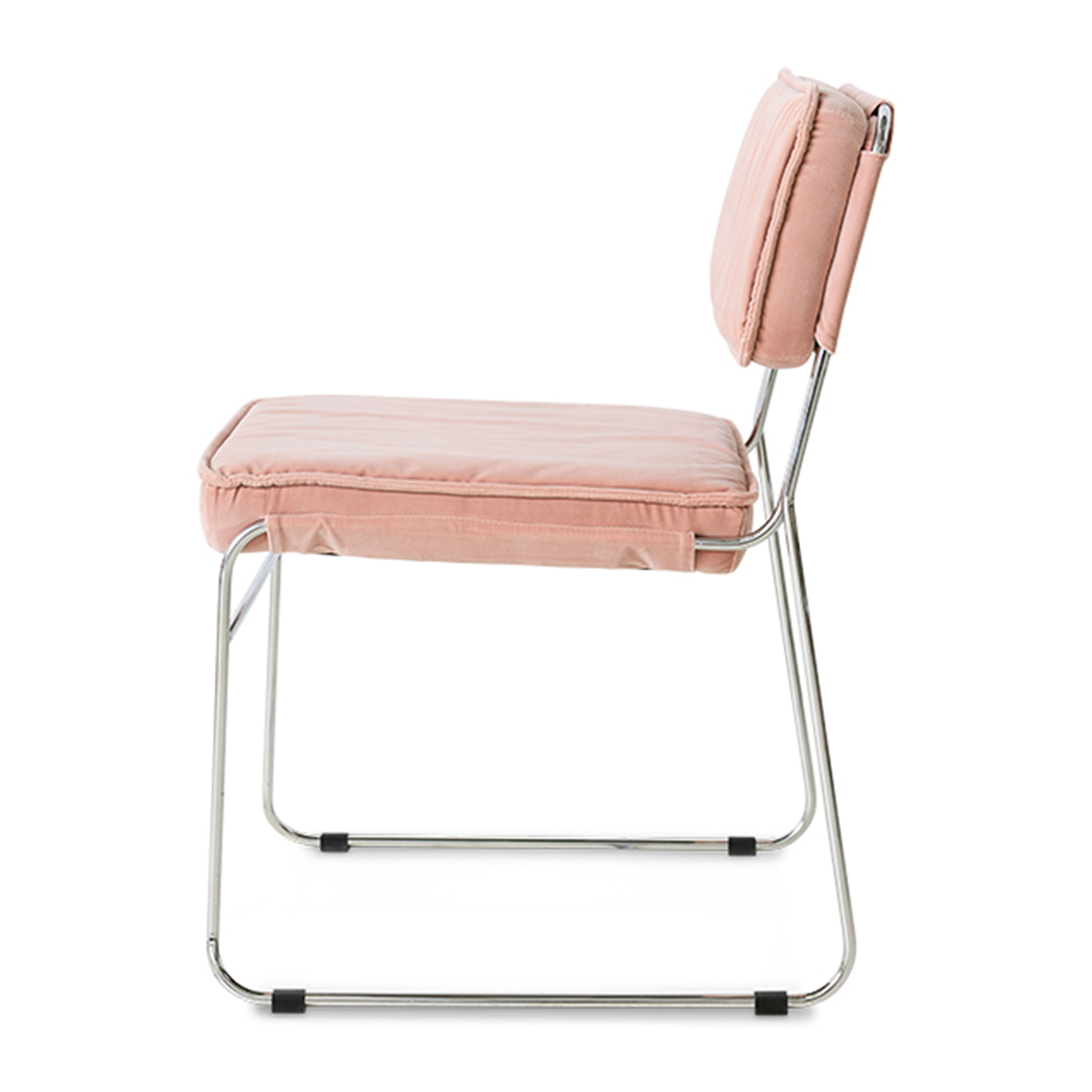 HKliving Endless Matstol Velvet Lychee Pink