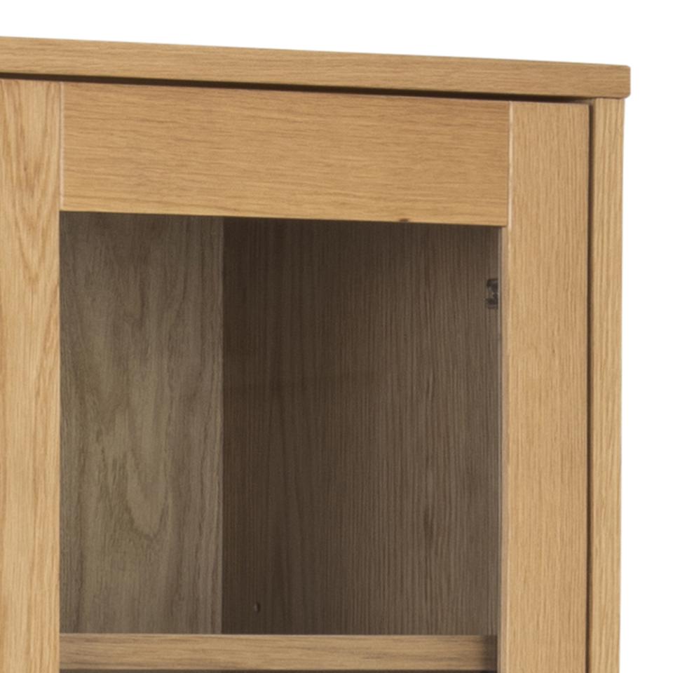 Nordic Home Nicki Vitrineschrank Eiche