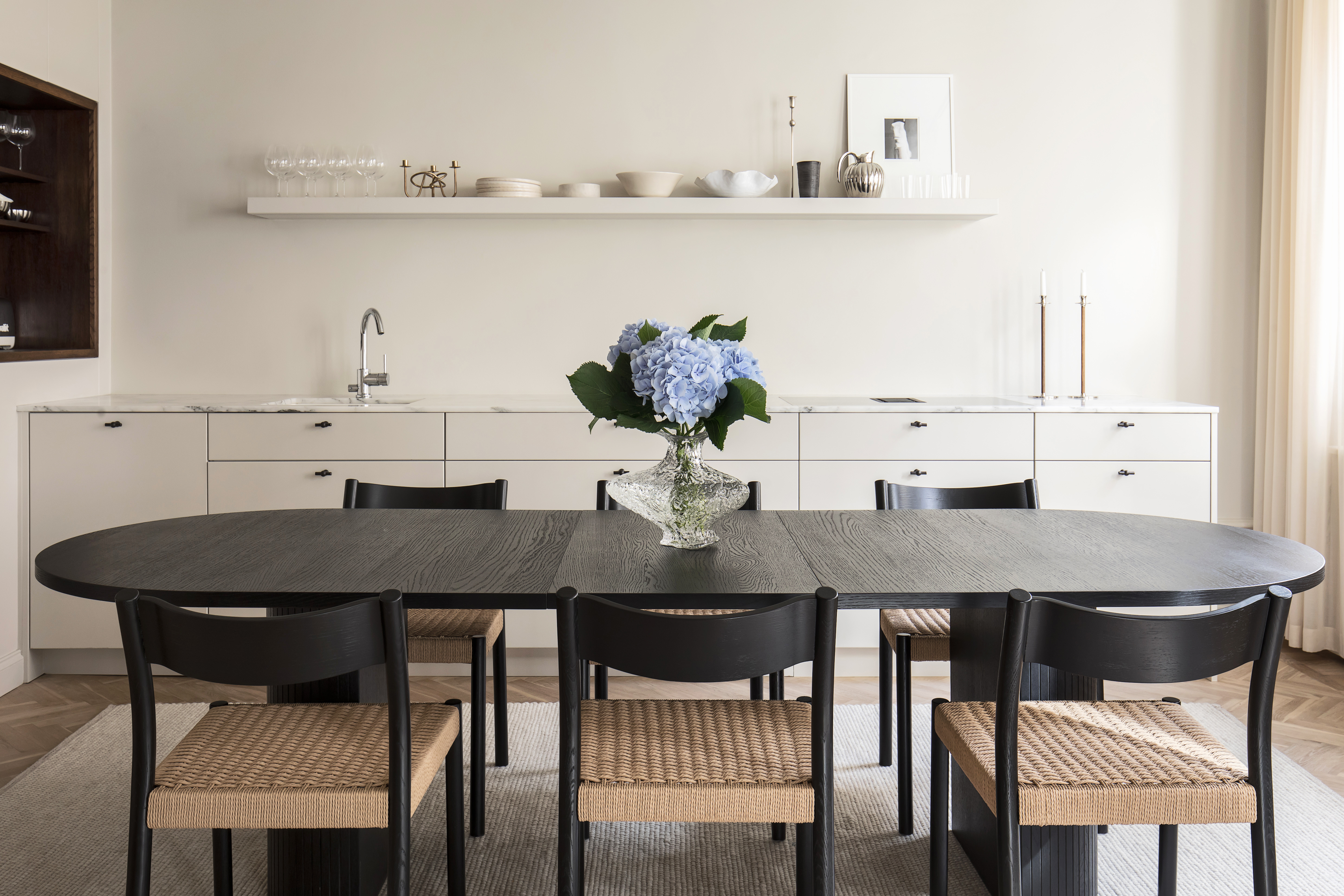 Sleepo Collection Bauer Matbord Svartbetsad 250+50+50