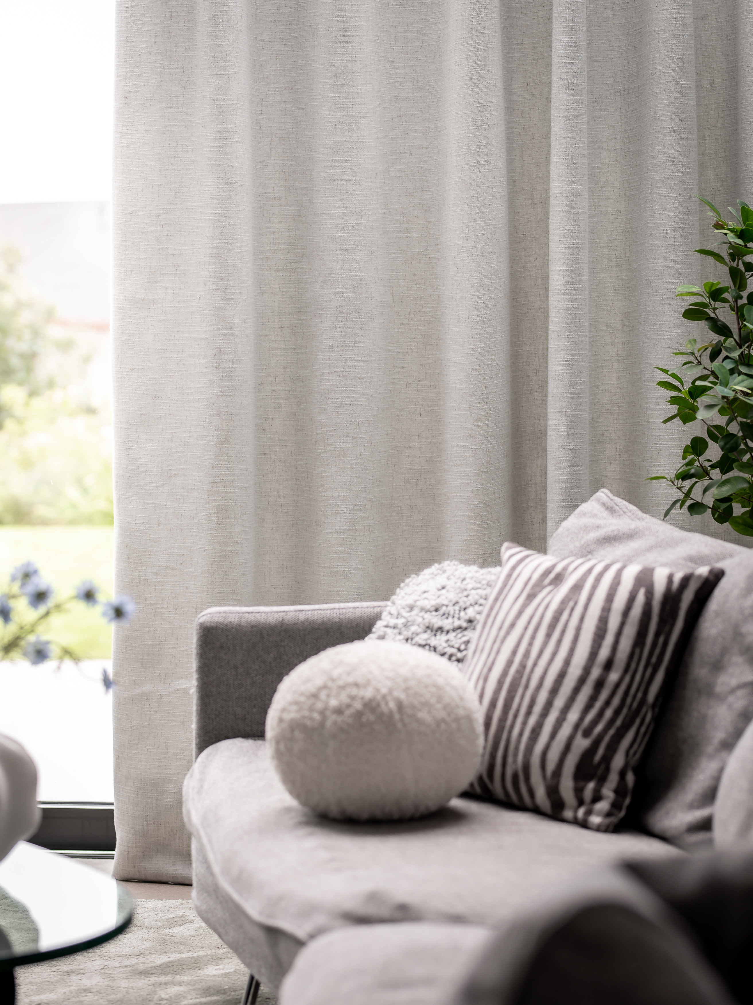 Svanefors Sten Blackout Gardinlängd Offwhite 280cm 2-pack