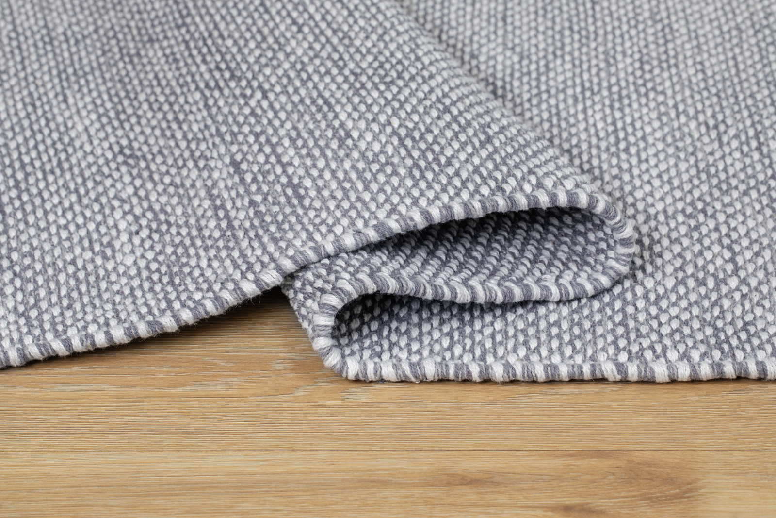 KM Carpets Emmy Gångmatta Bomull Grå 75x280