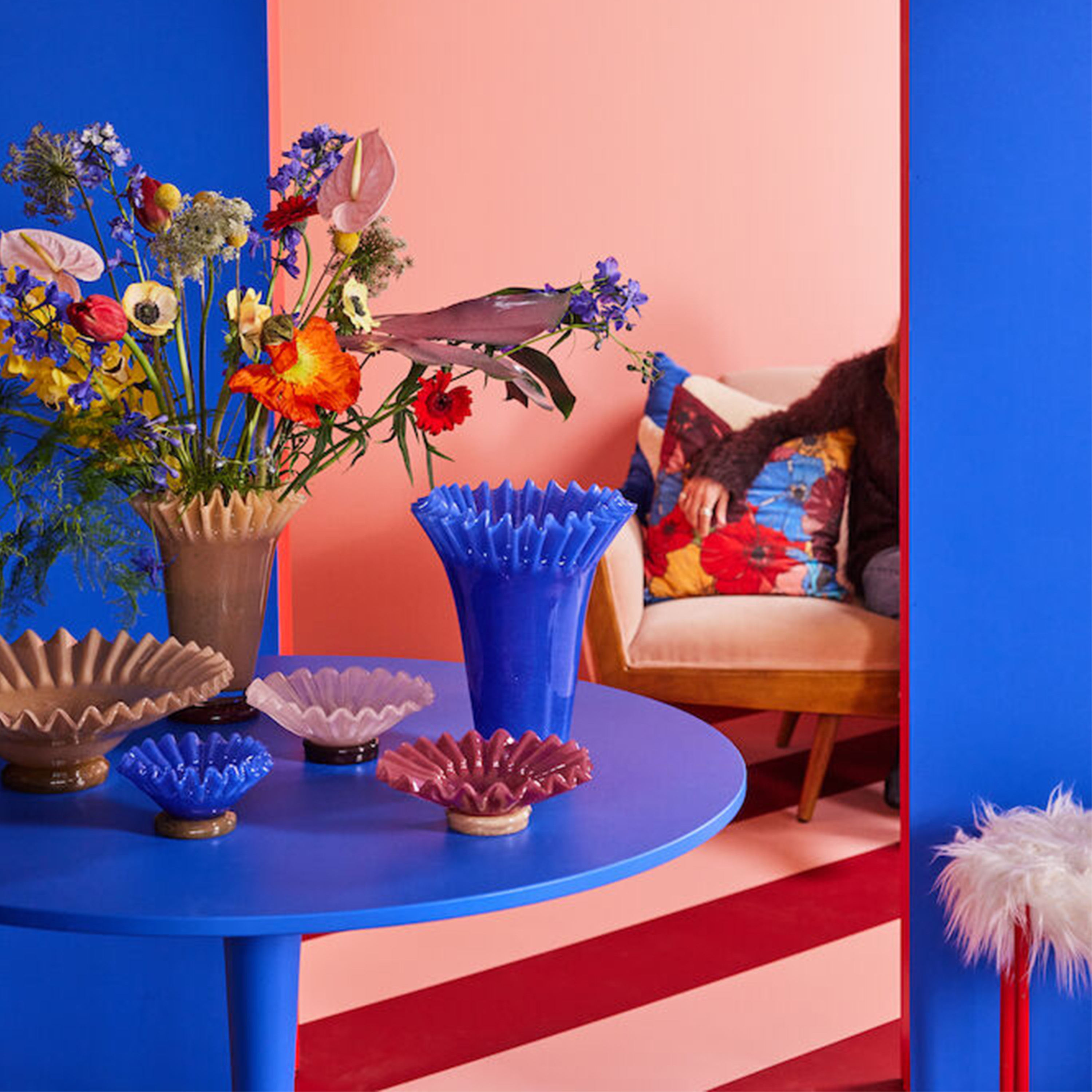 Byon Lori Vas Gul/bordeaux 28cm