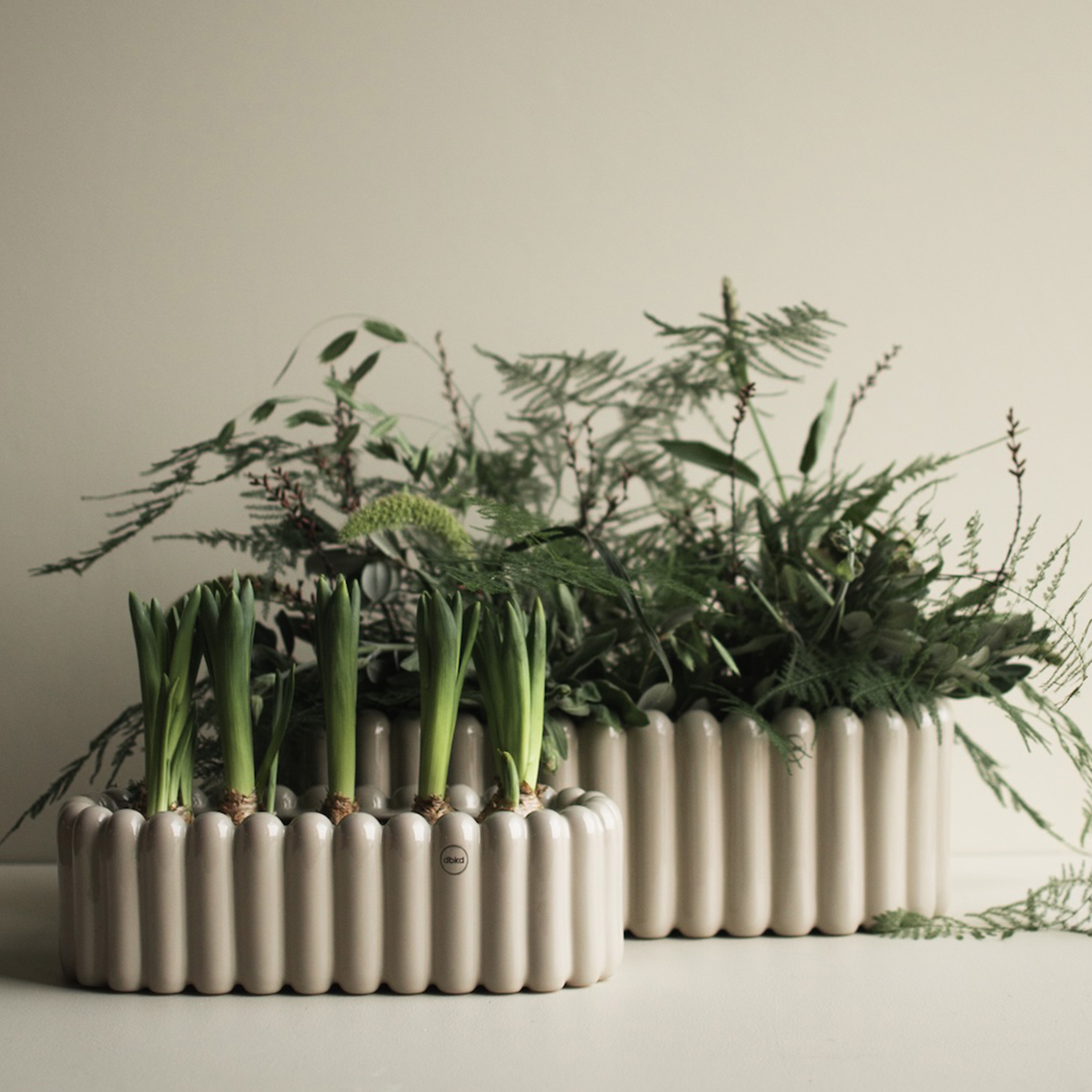 DBKD Mist Oval Kruka Shiny Mole Large