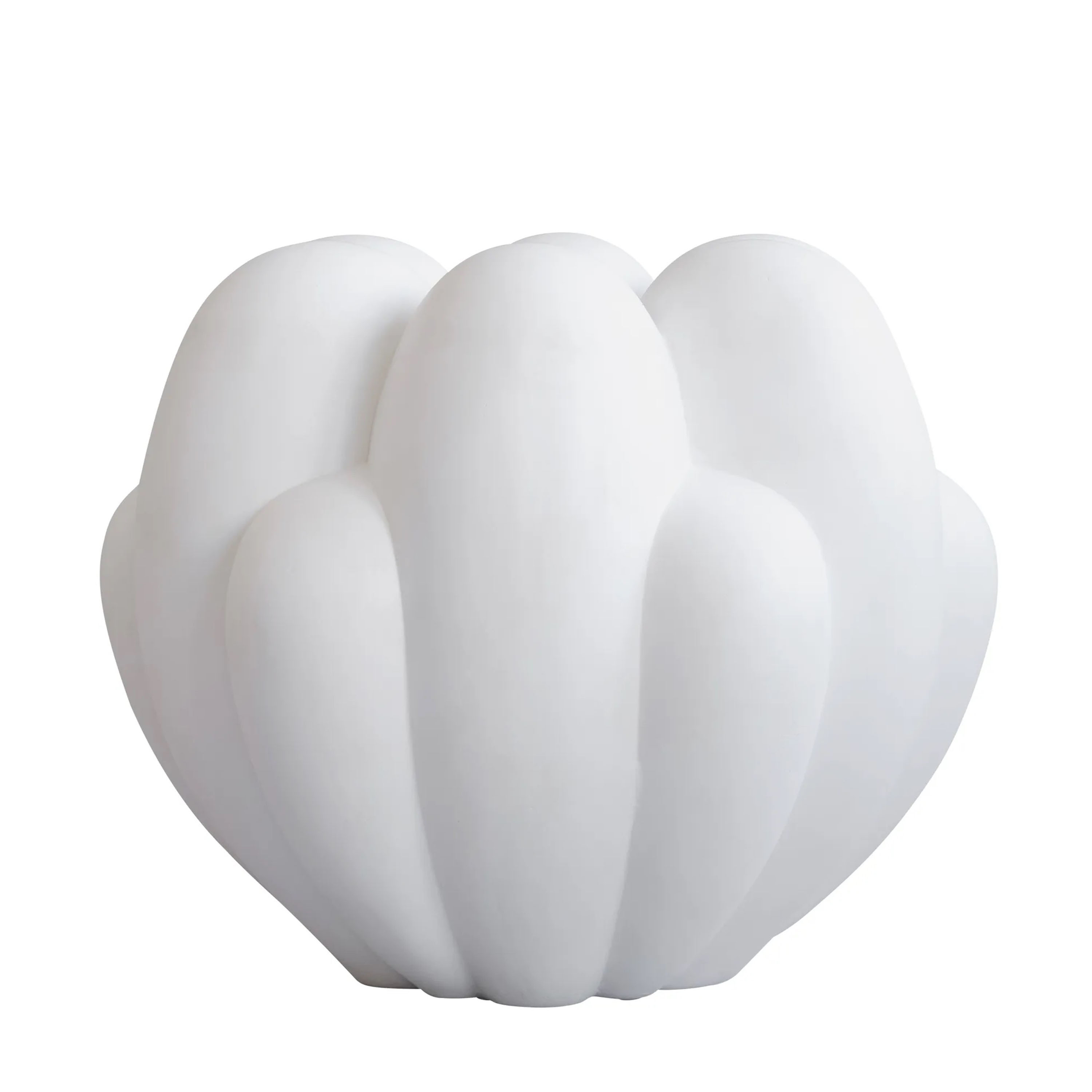 Bloom Vase Bein Hvit Stor