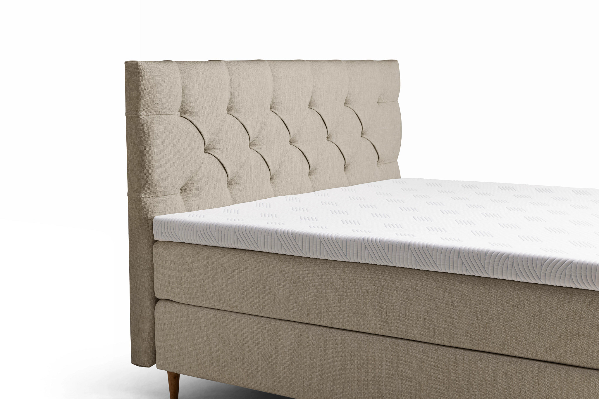 Promise Stitch Sänggavel Warm Grey 90x128