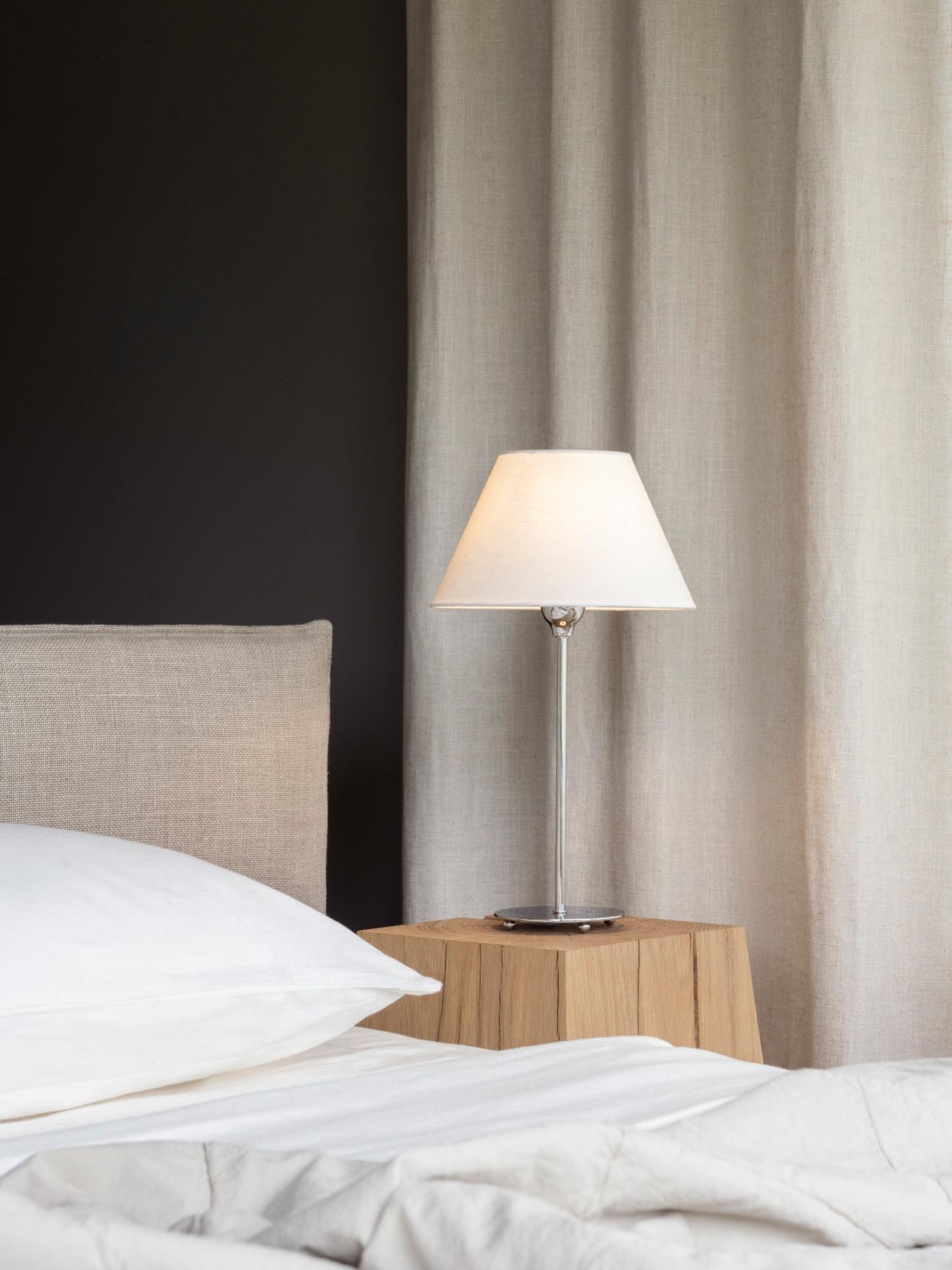 Watt &amp; Veke Line Lampfot Silver 35cm