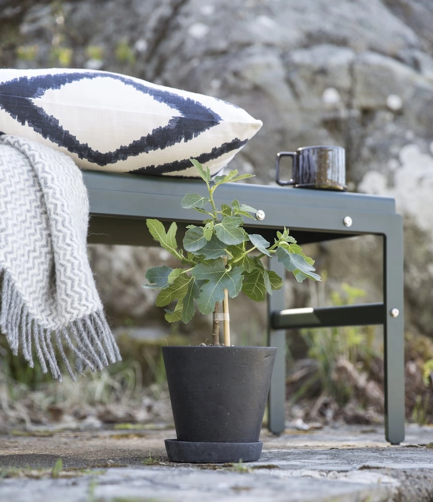 Chhatwal &amp; Jonsson Diamond Outdoor Zierkissen Blau/Weiß 50x50