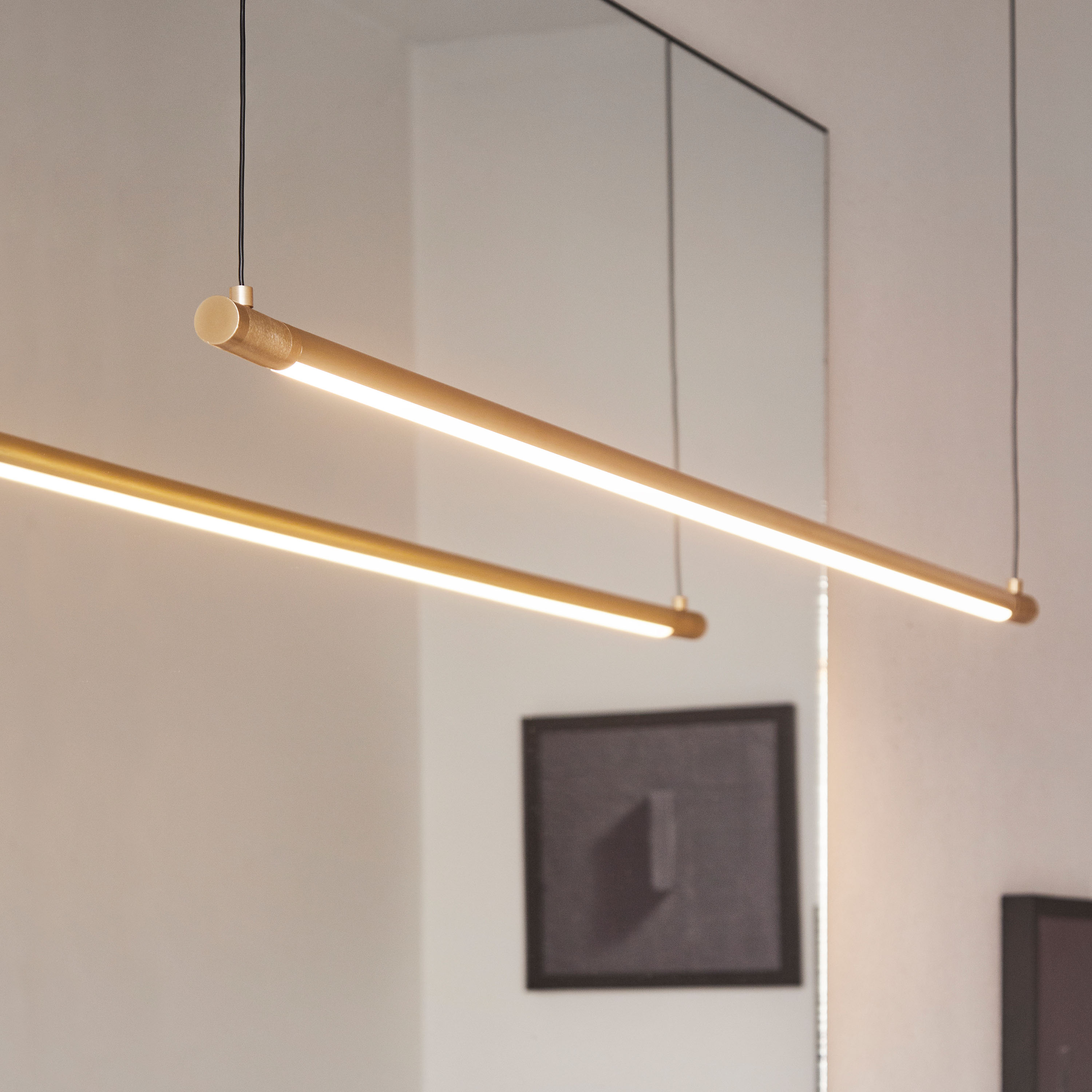 LOOM Design Straw Taklampa Gold 150cm