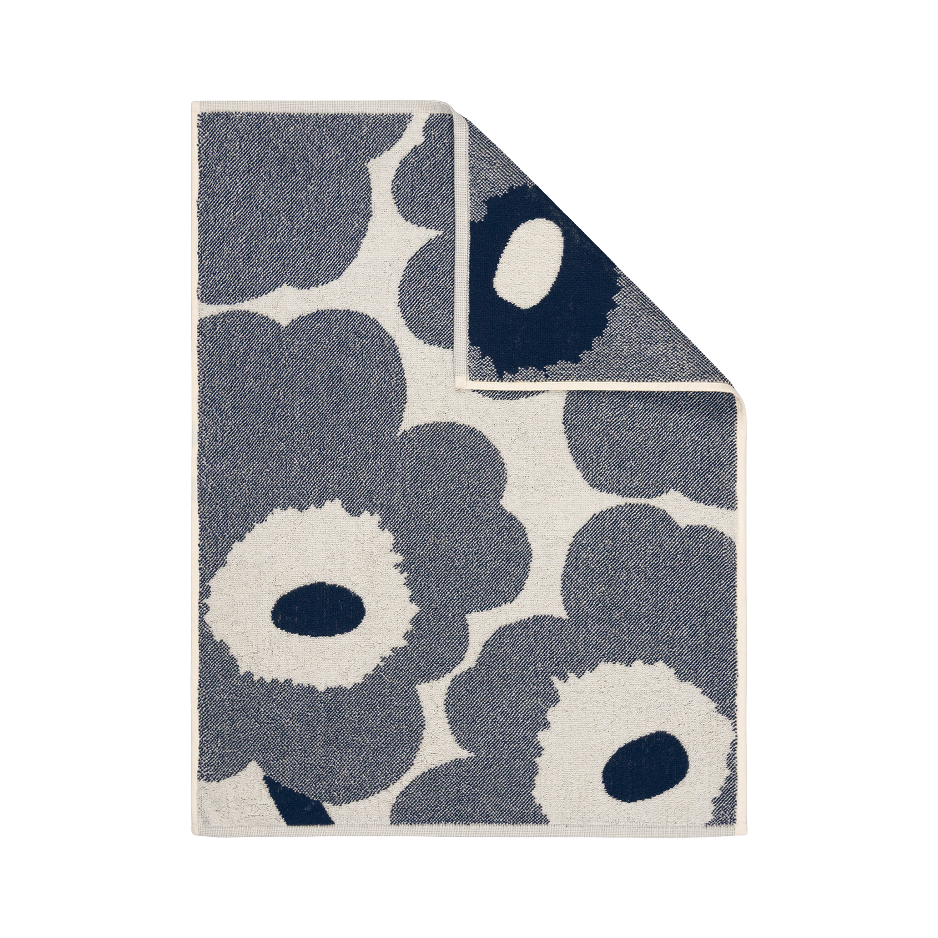 Unikko Håndkle Off White/Blueberry 50x70