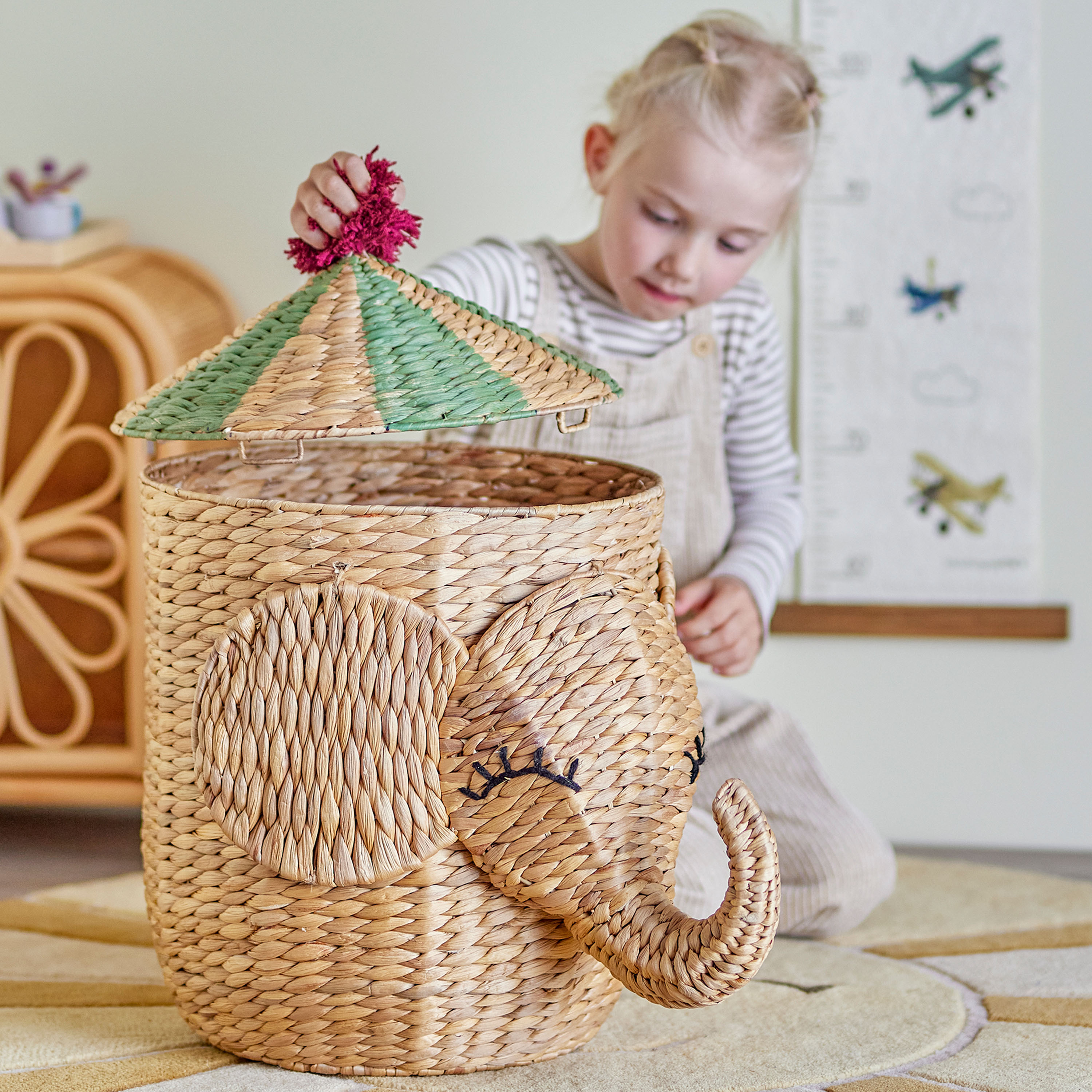 Bloomingville Bobo Korg med Lock Nature 50cm