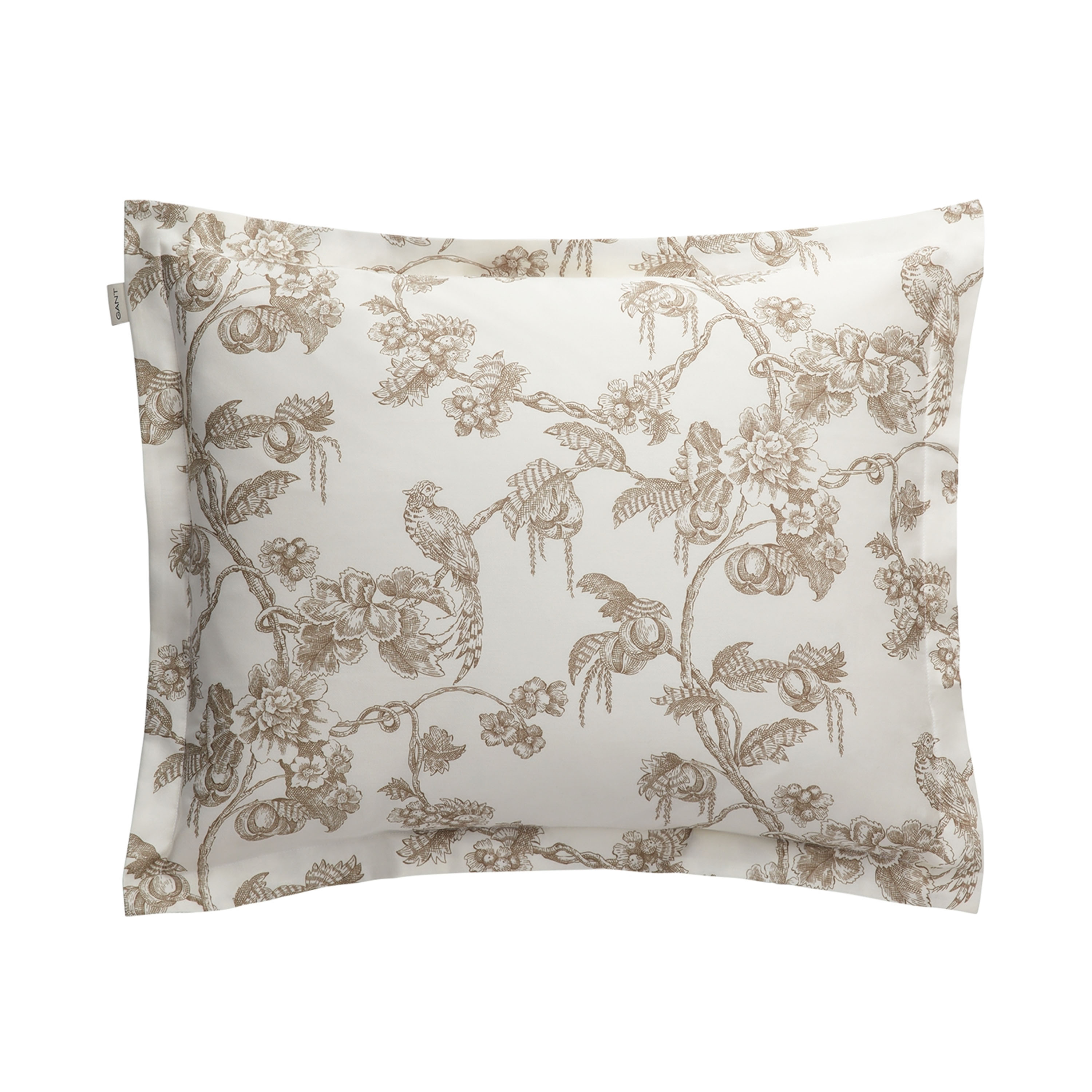 Tree Print Örngott Taupe Beige 50x60