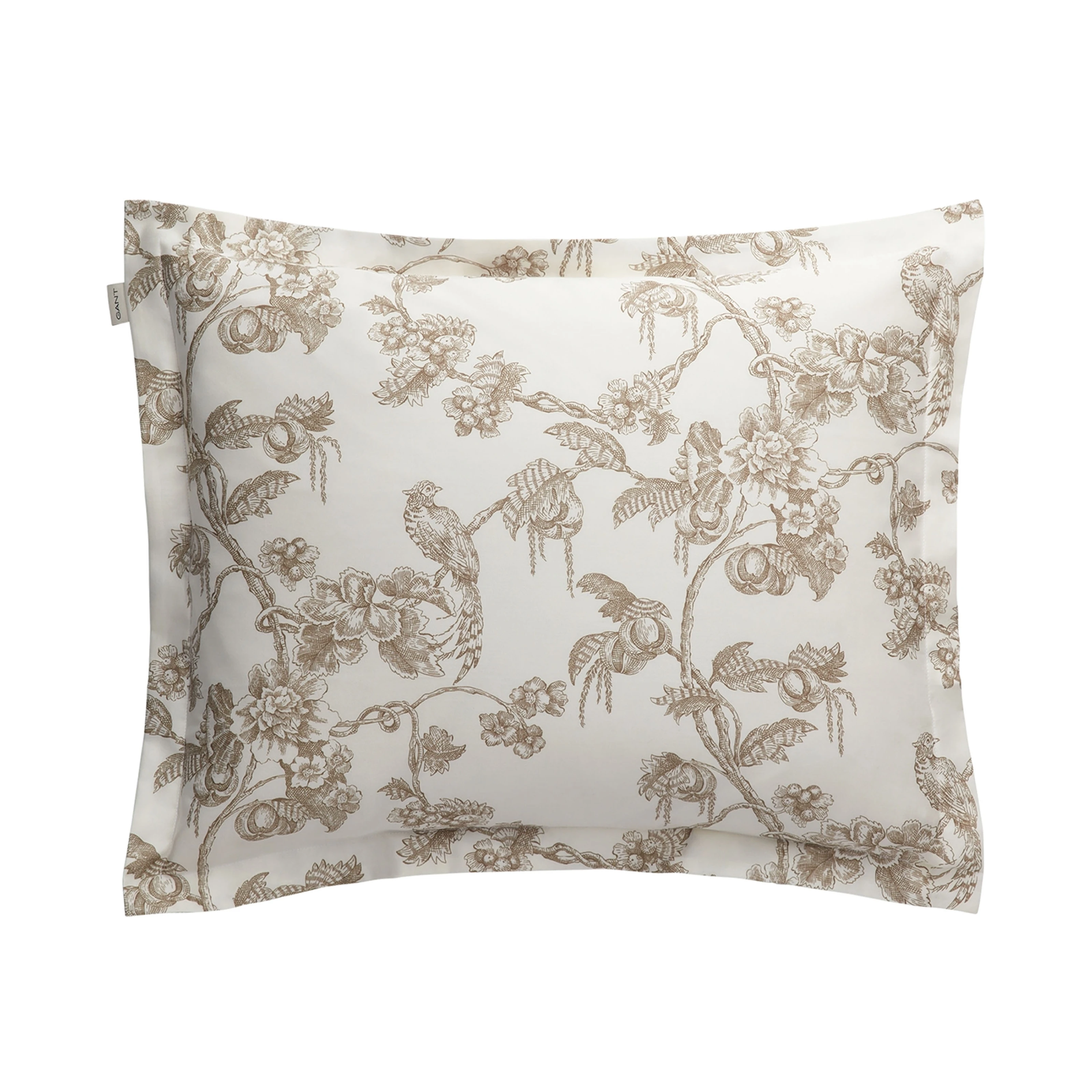 Tree Print Kissenbezug Taupe Beige 50x60