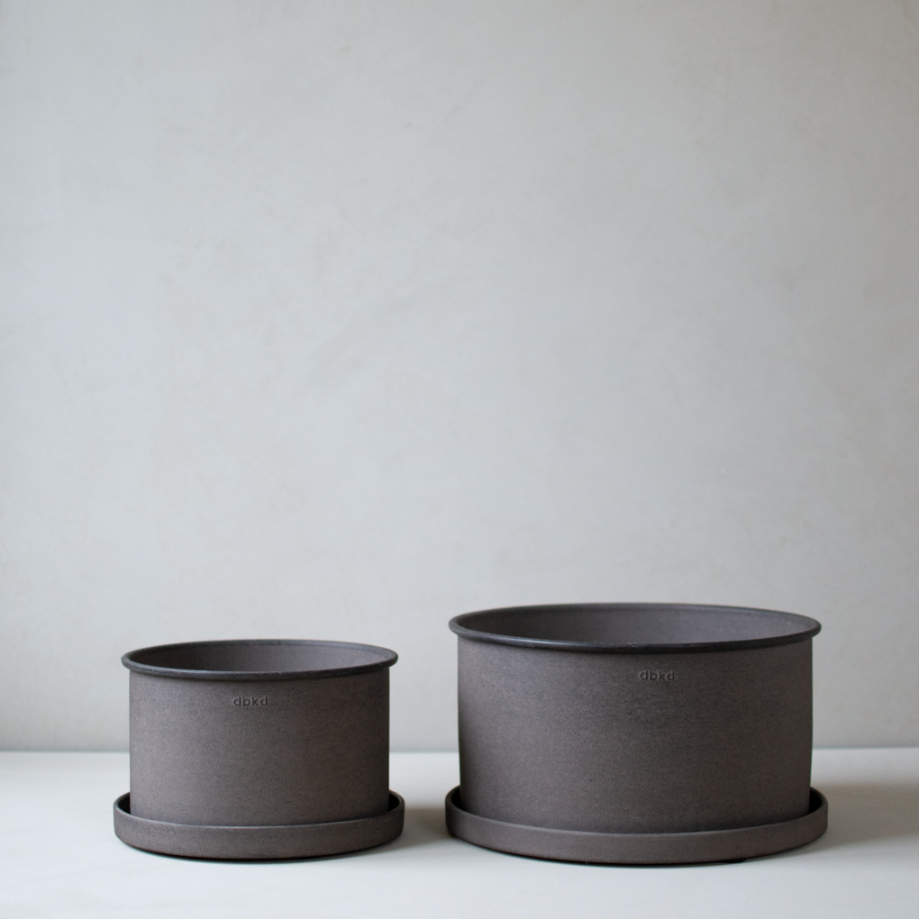 DBKD Plant Schüssel Blumentopf Braun 2er-Pack