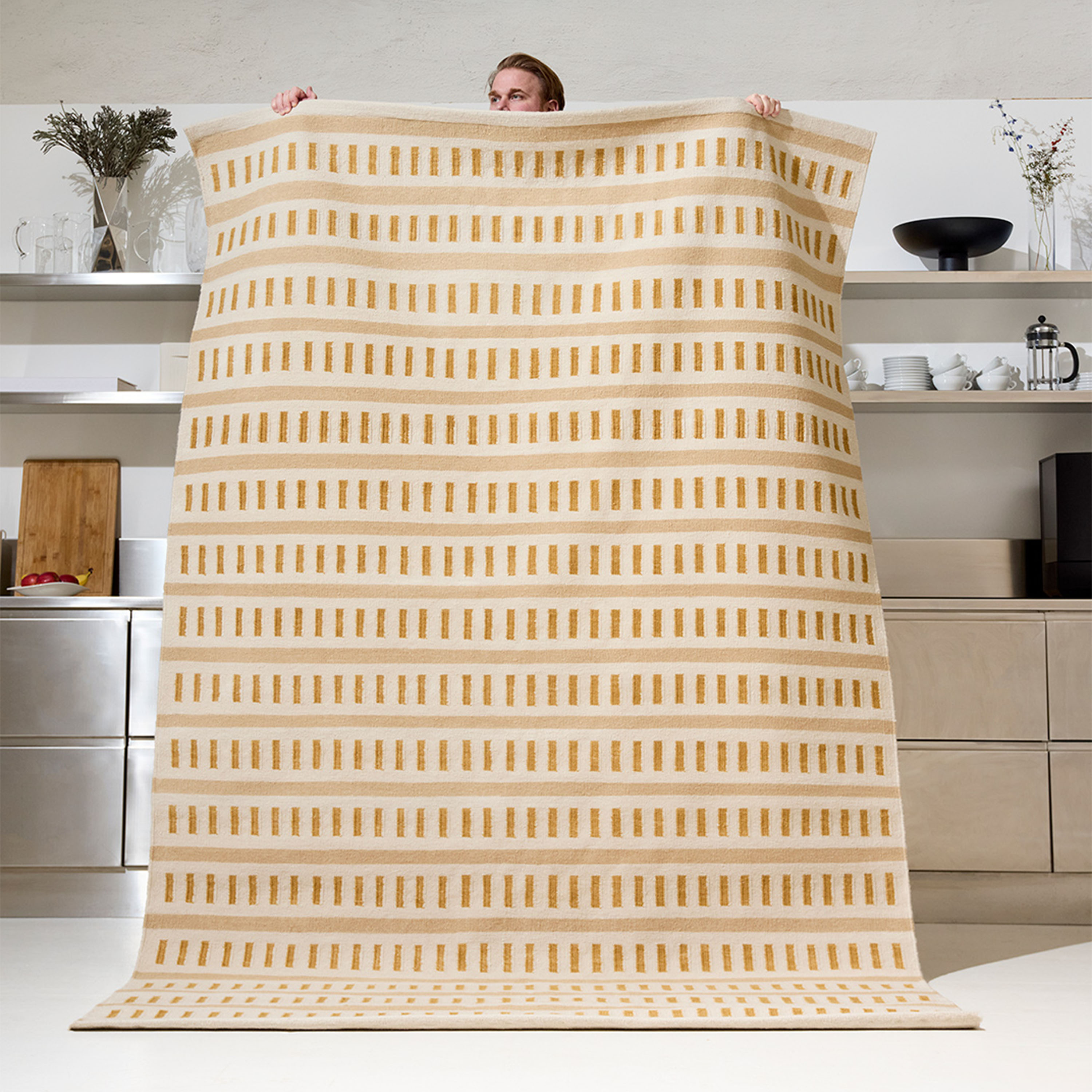 Chhatwal &amp; Jonsson Ladakh Wollteppiche Off White/Beige/Masala Yellow 230x320