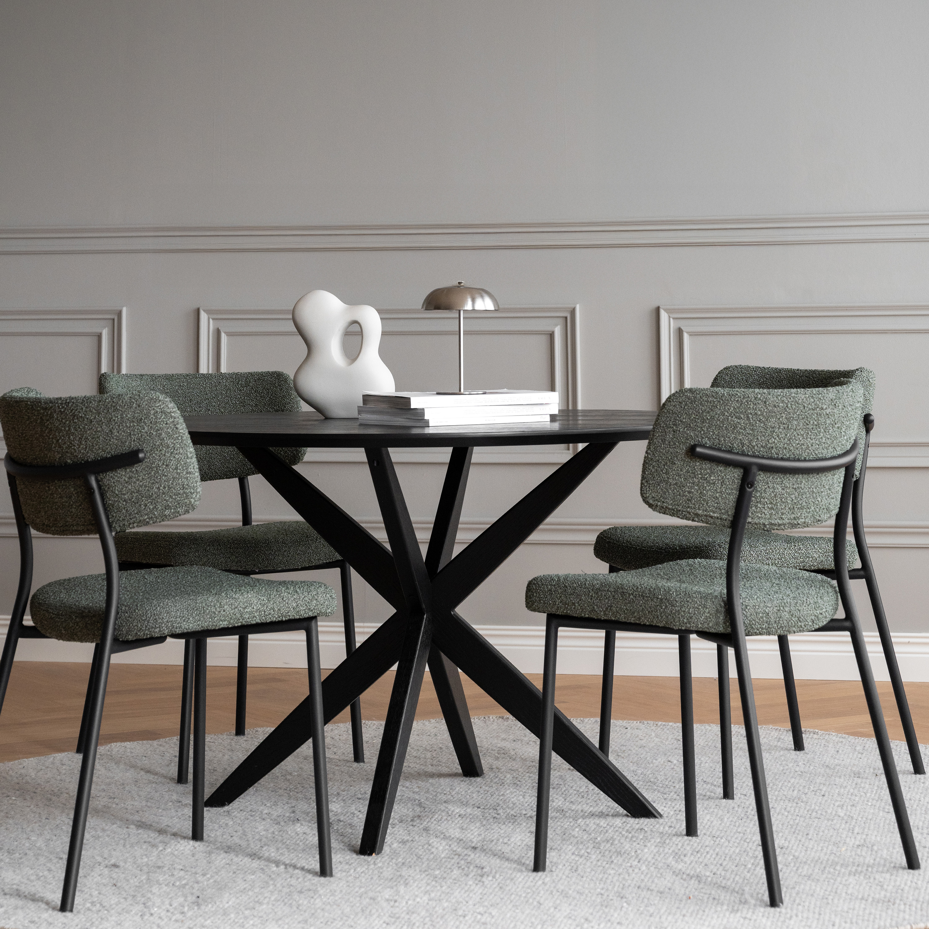 Rowico Home Herbster Matstol Grönt/Svart