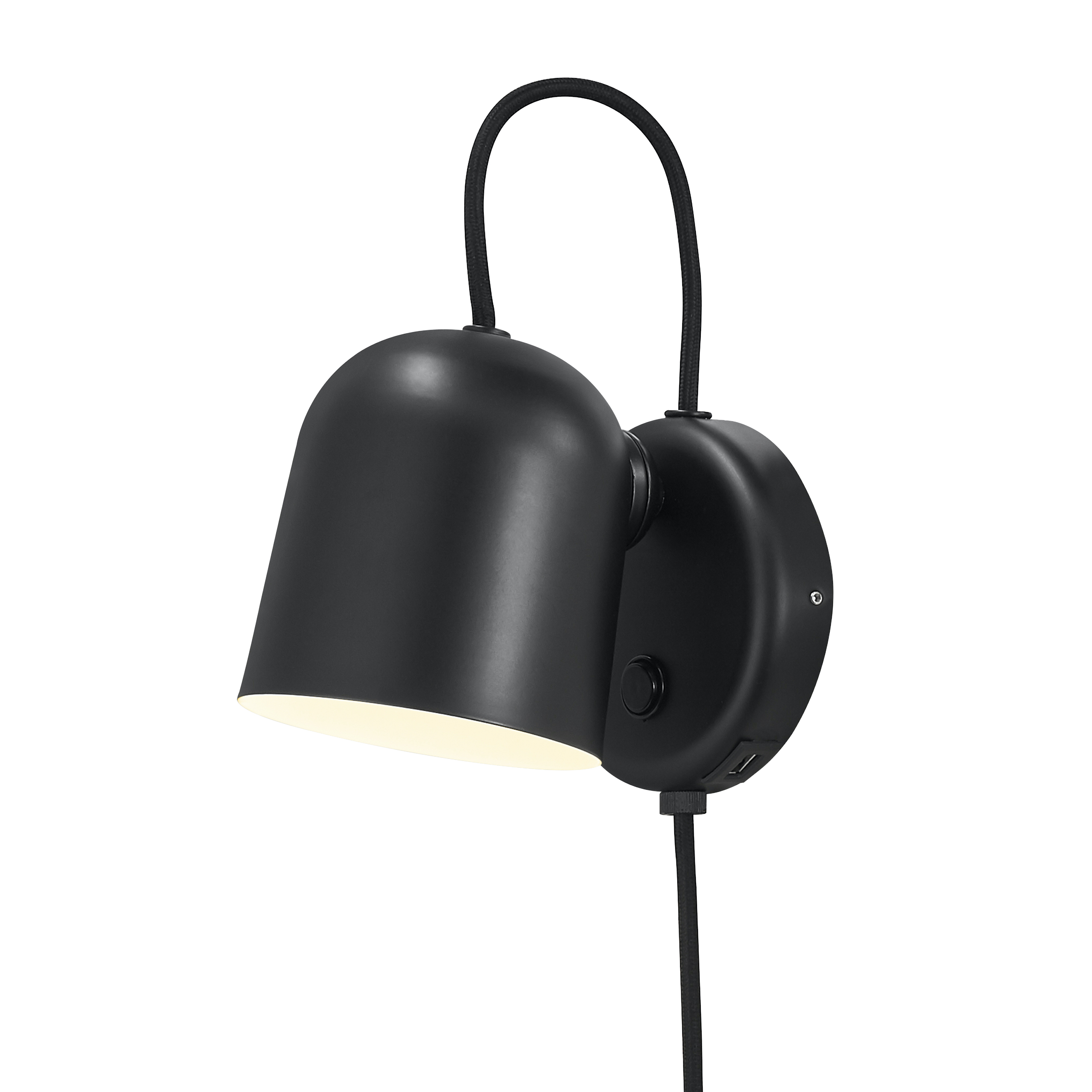 Angle Wandlampe Schwarz