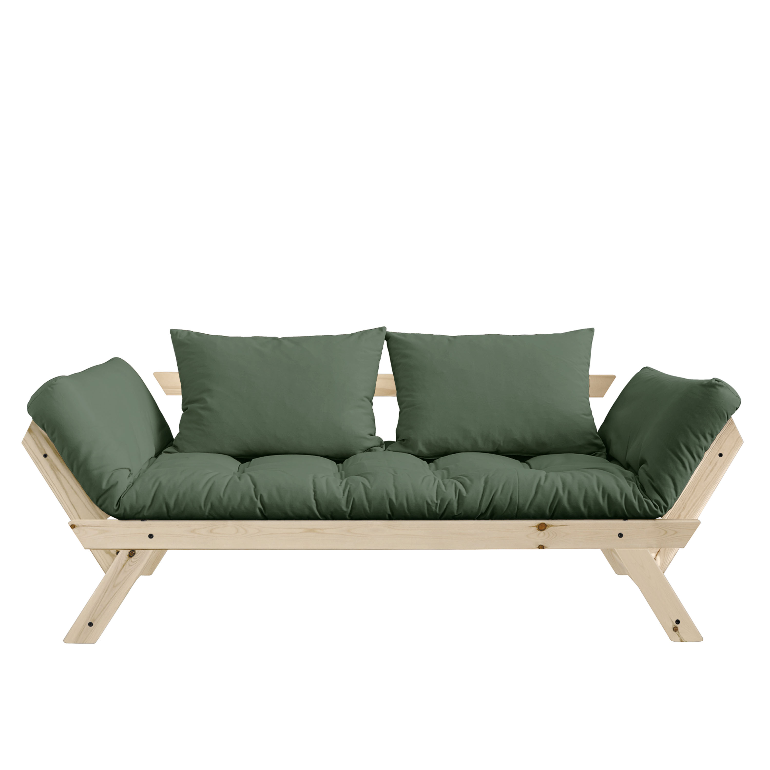 Bebop Dagbädd Natur/Olive Green 174cm