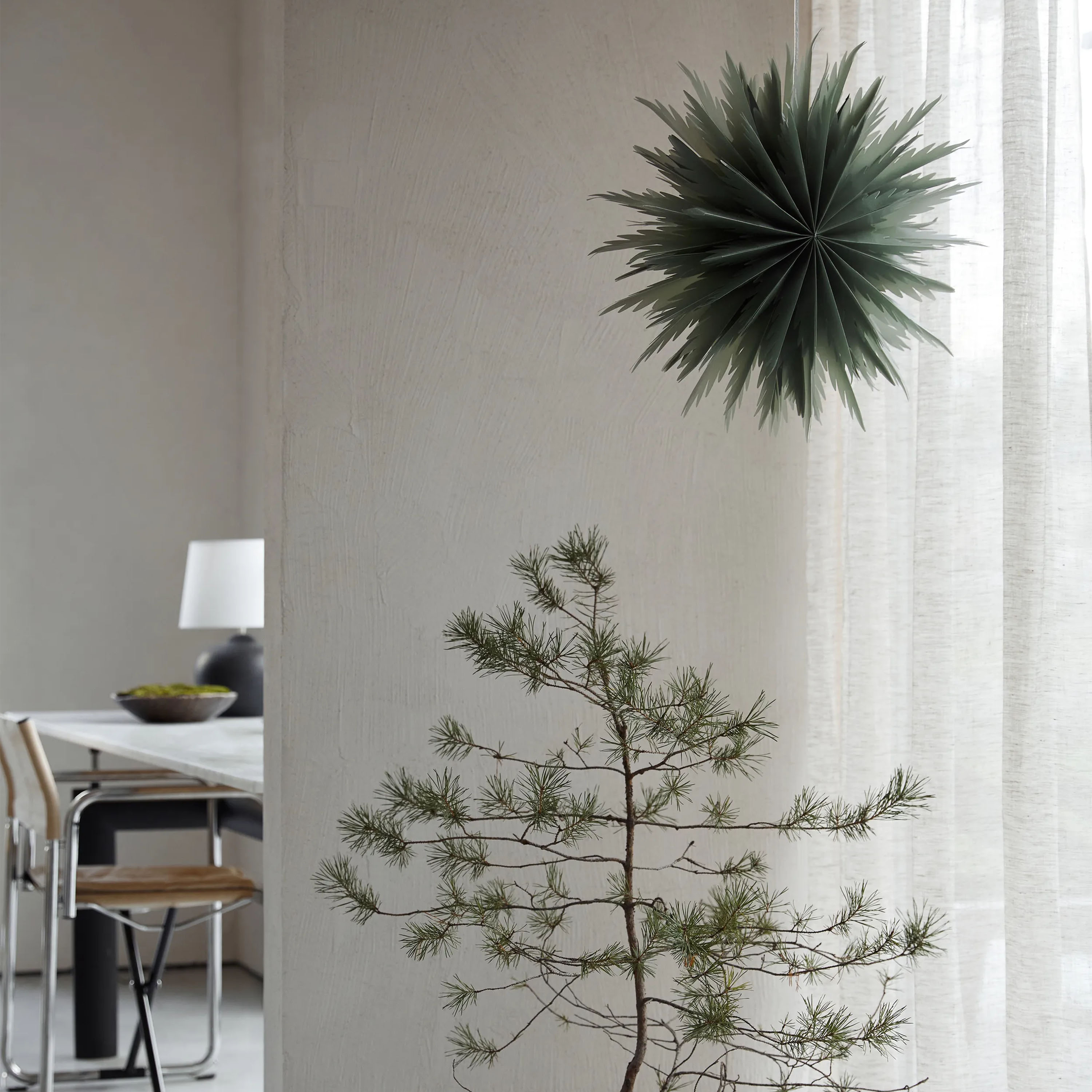 Watt &amp; Veke Liz Julstjärna Green 50cm