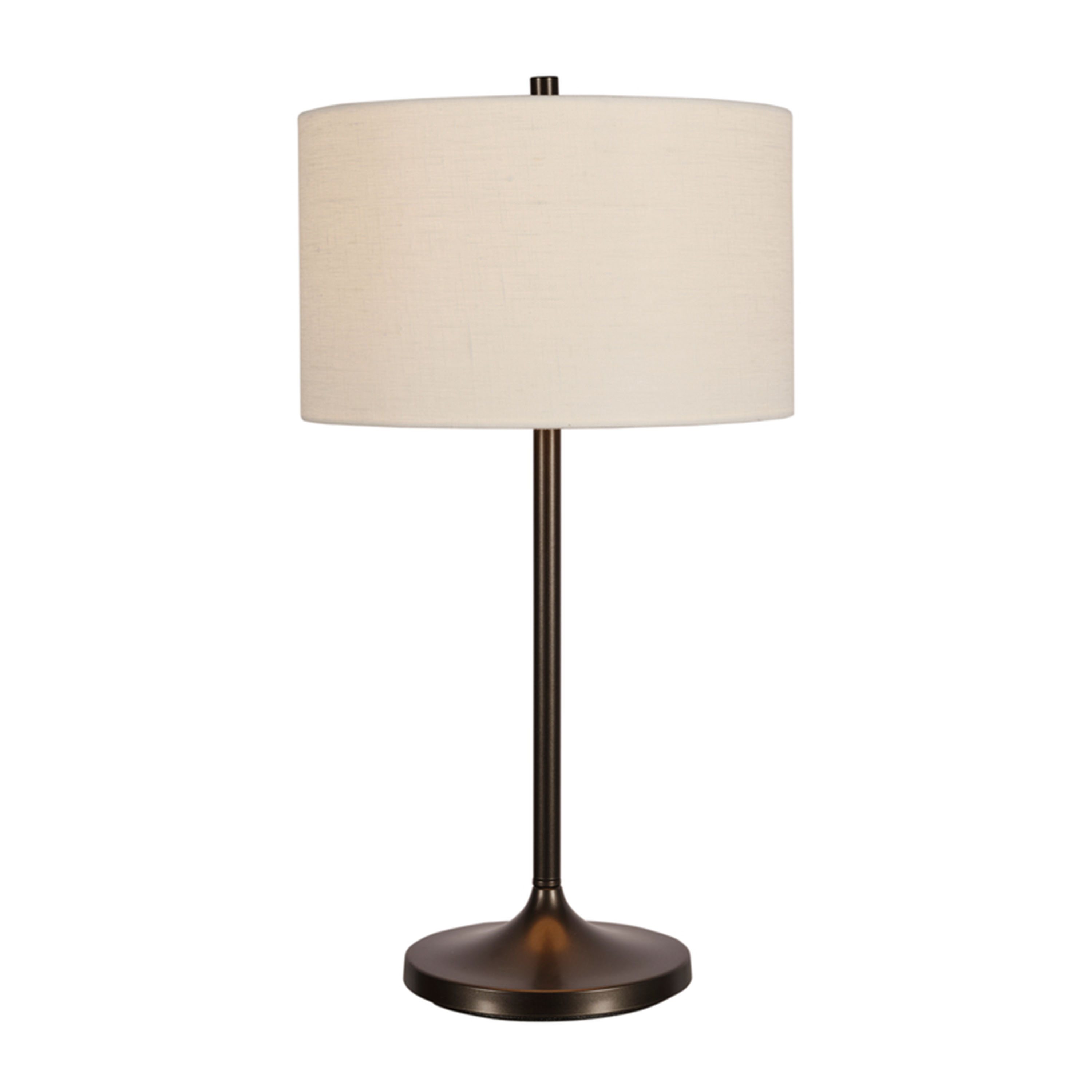 Soft Bordslampa Linne Vit/Metallic Bronze Ø34