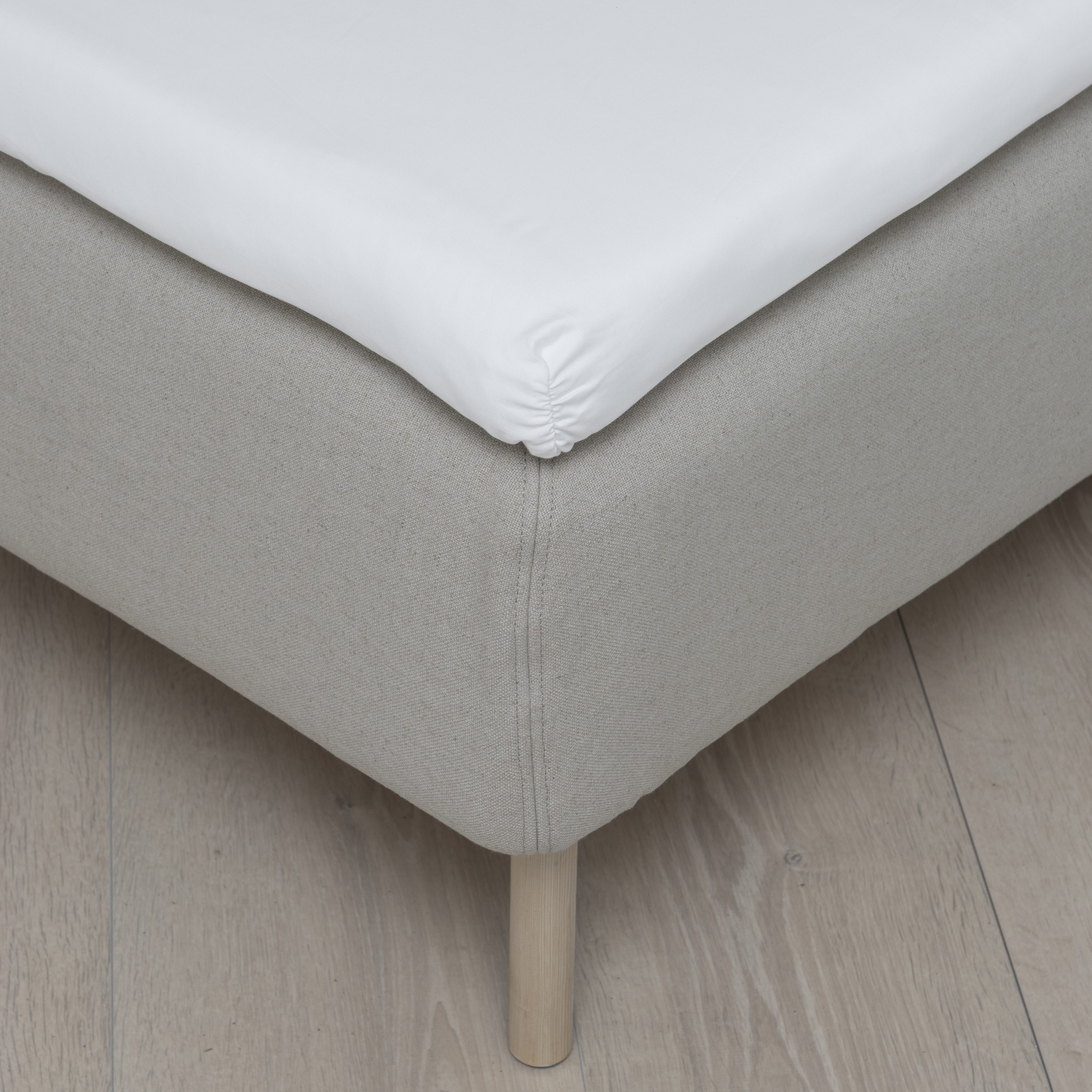 Høie Kuvertsytt Underlakan Satin Vit 160x200