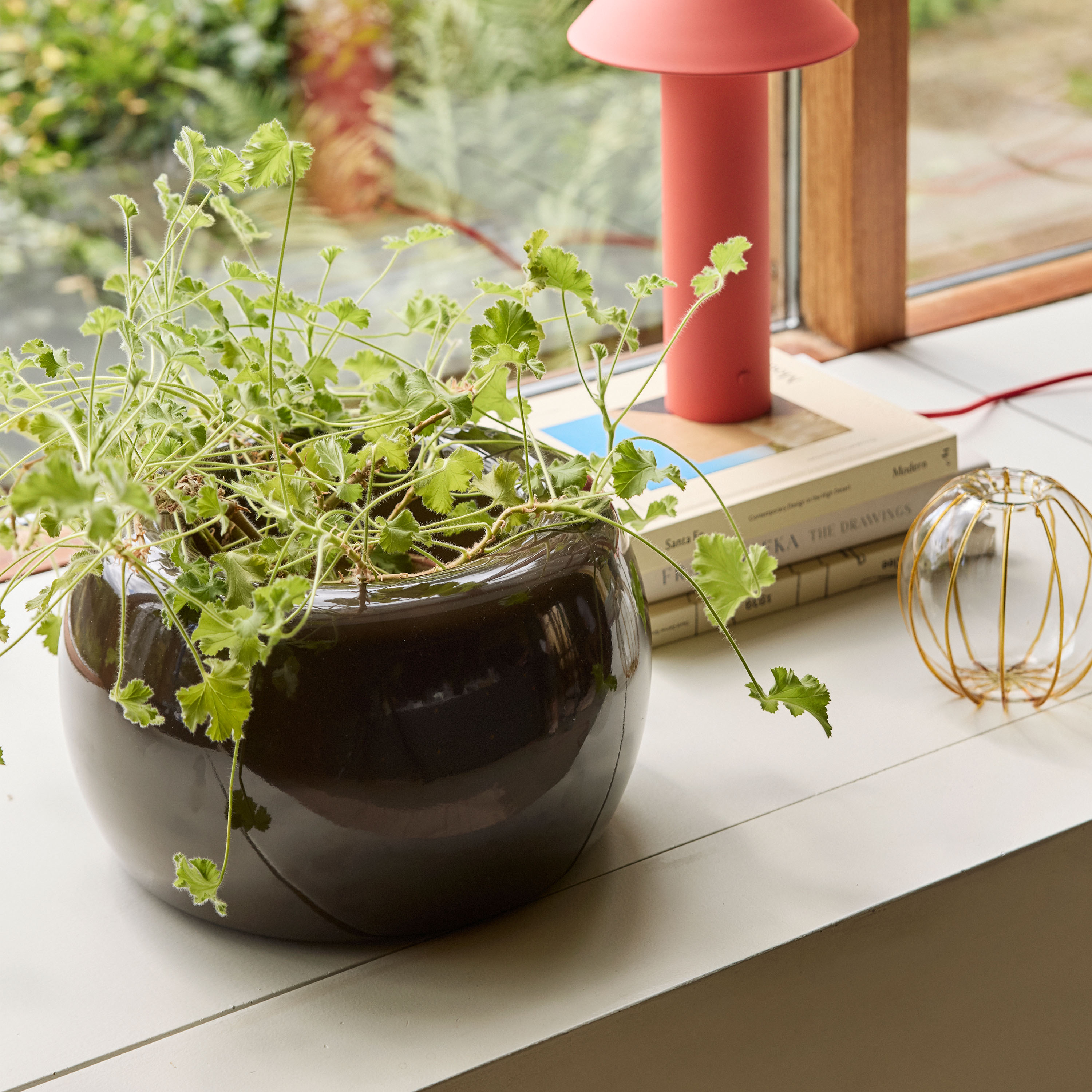 Hübsch Maru Kruka Blue Brown Small 2-pack