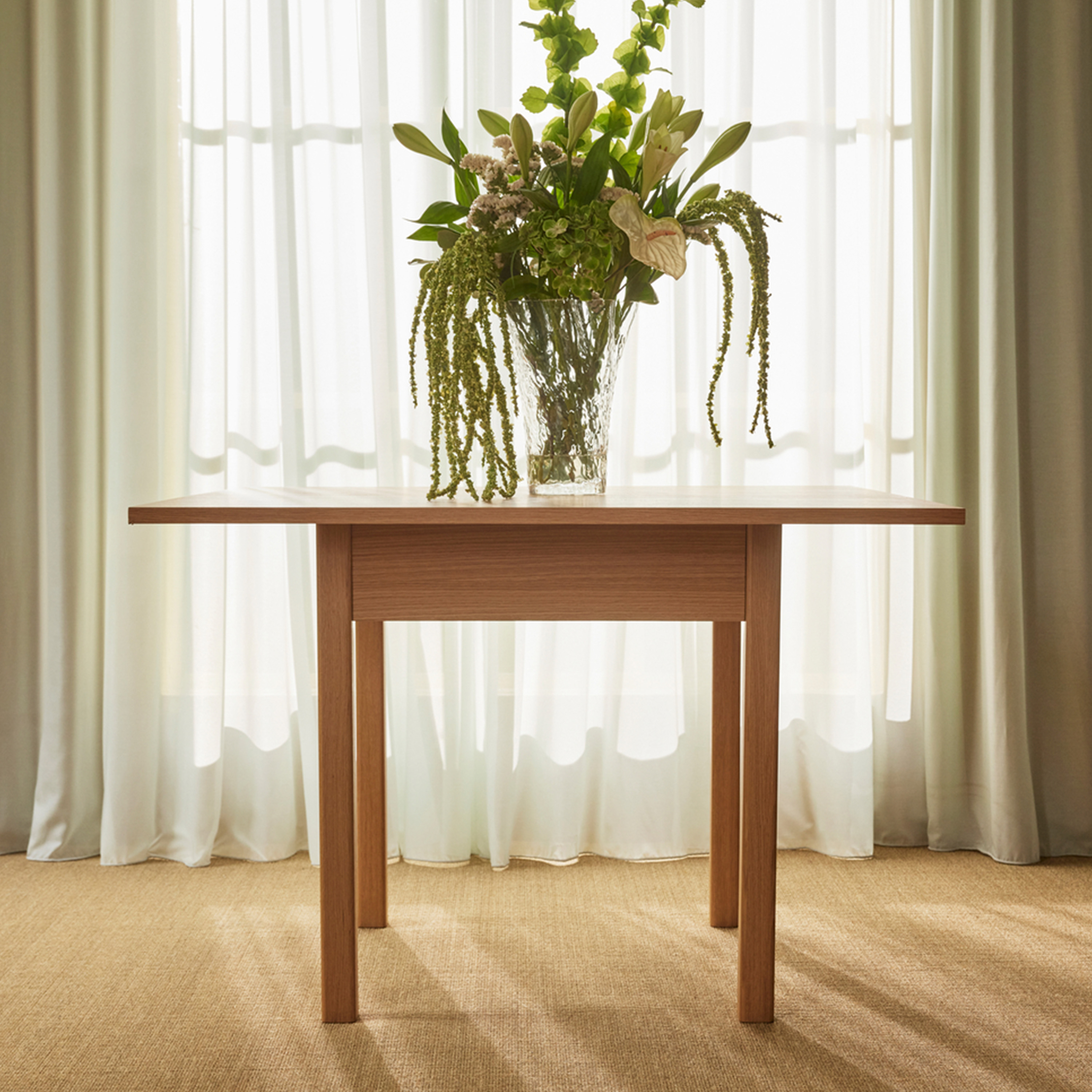 Hübsch Geo Spisebord Natural 110x110