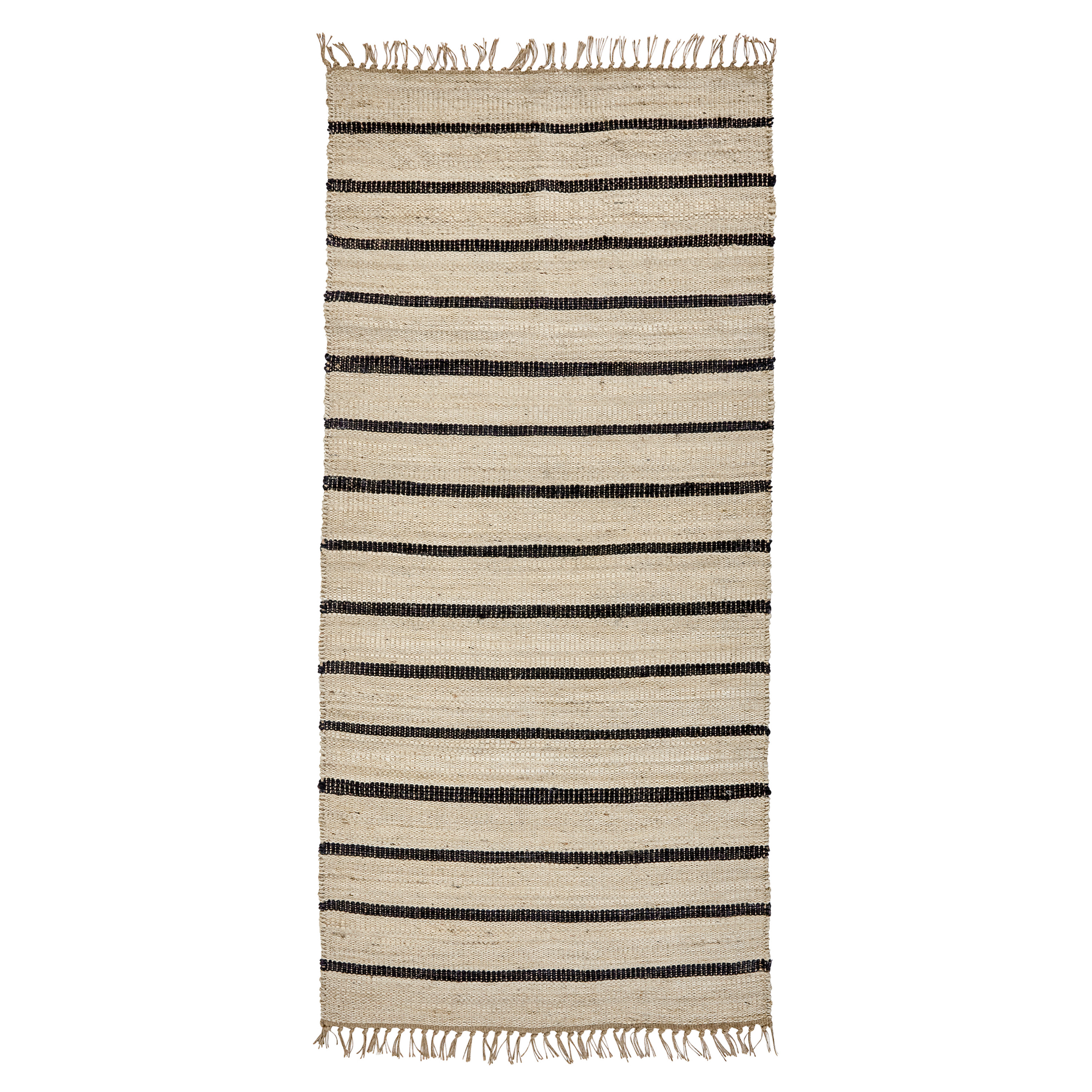 Sima Gångmatta Jute Svart/Natur 200x90
