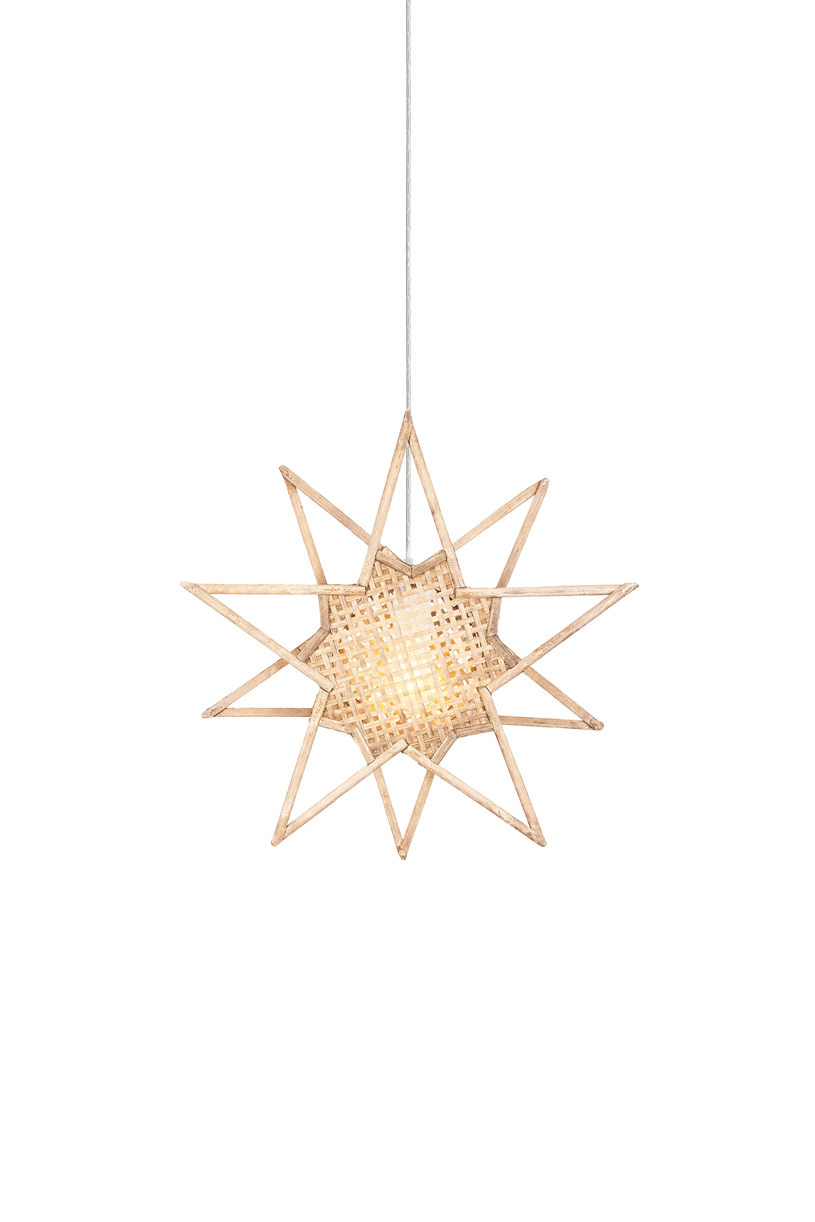 Globen Lighting - Karin Weihnachtsstern Natur 45cm - Braun - Adventsstern