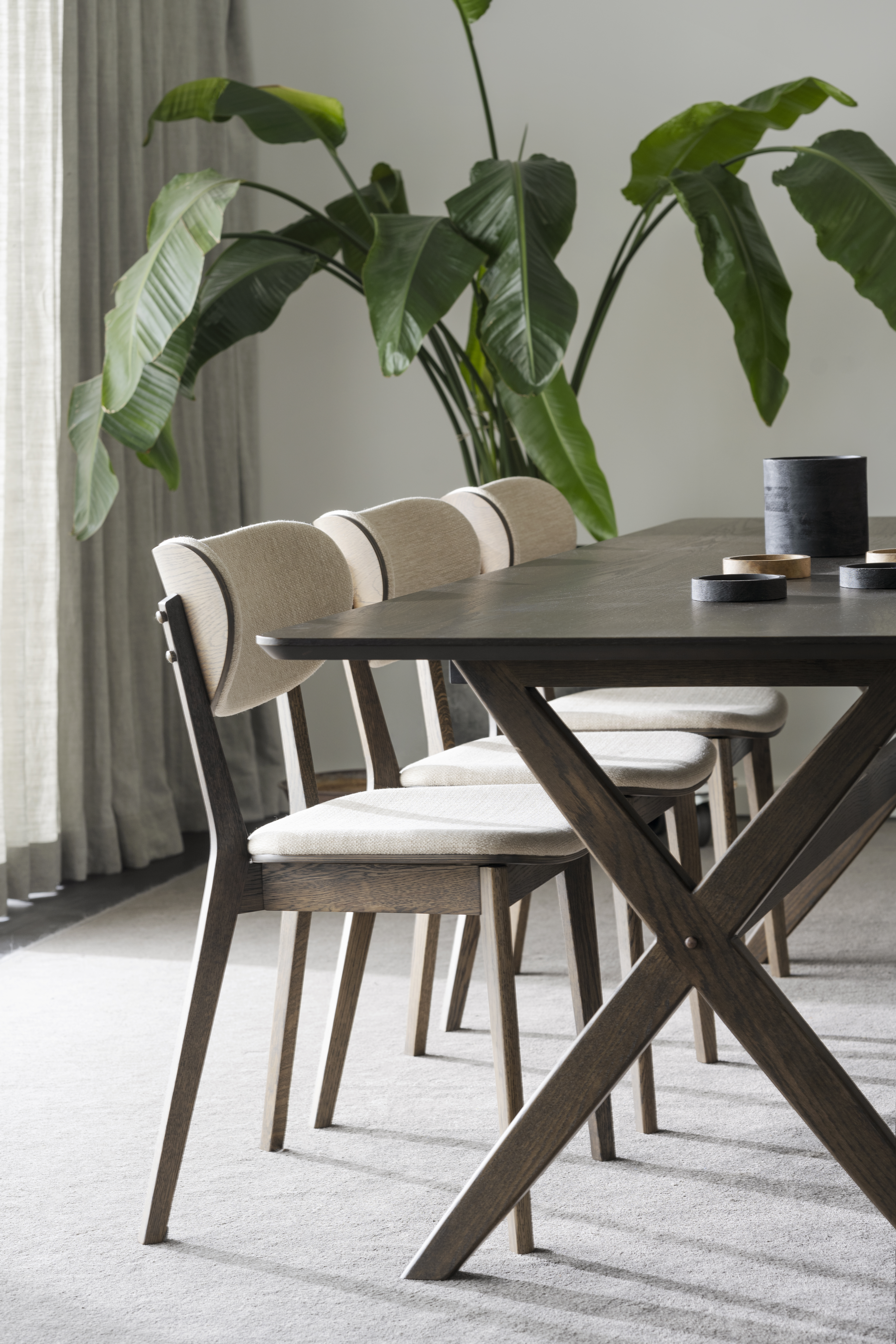 Rowico Home Kato Matstol Brun Ek/Beige