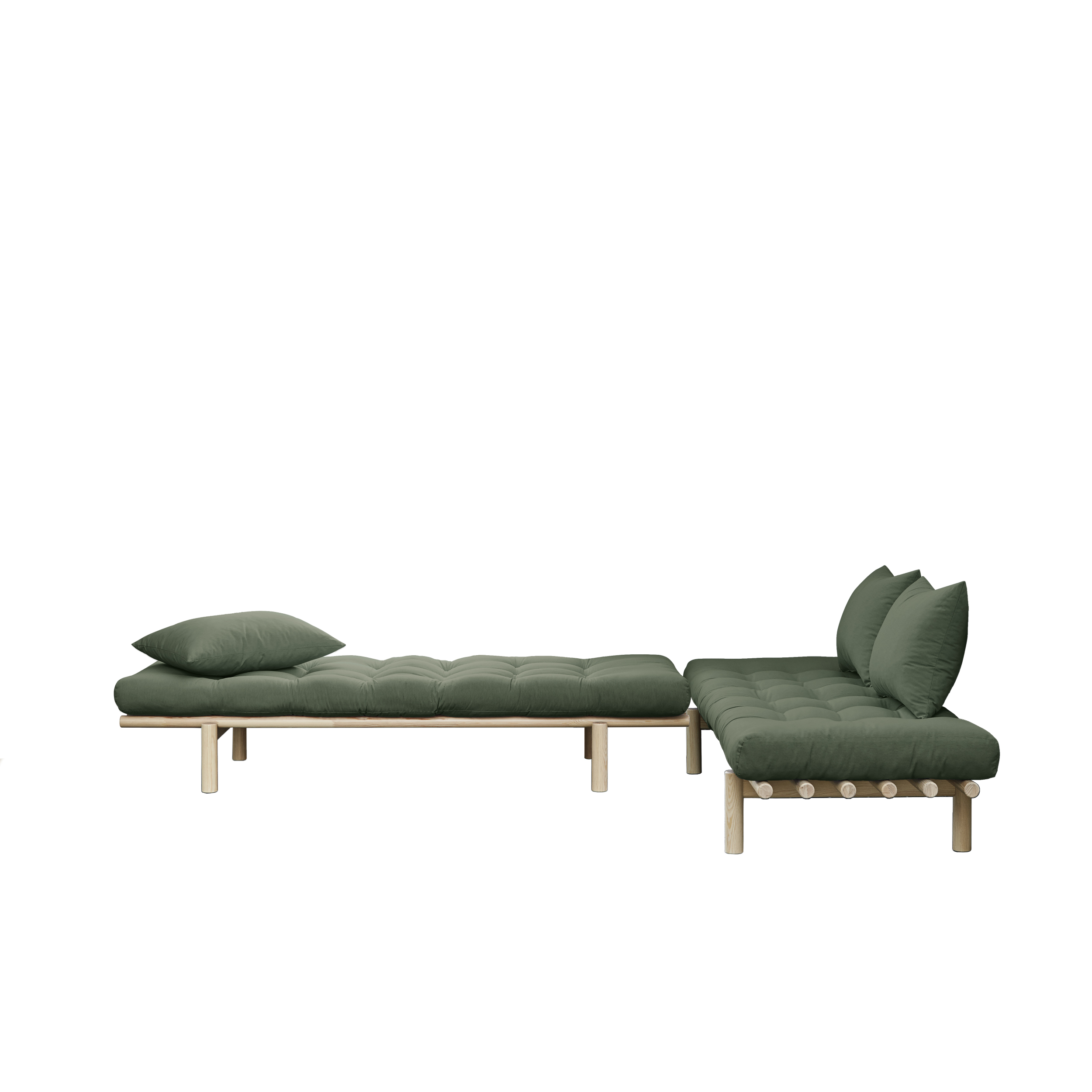 Karup Design Pace Dagbädd Natur/Olive Green 200cm