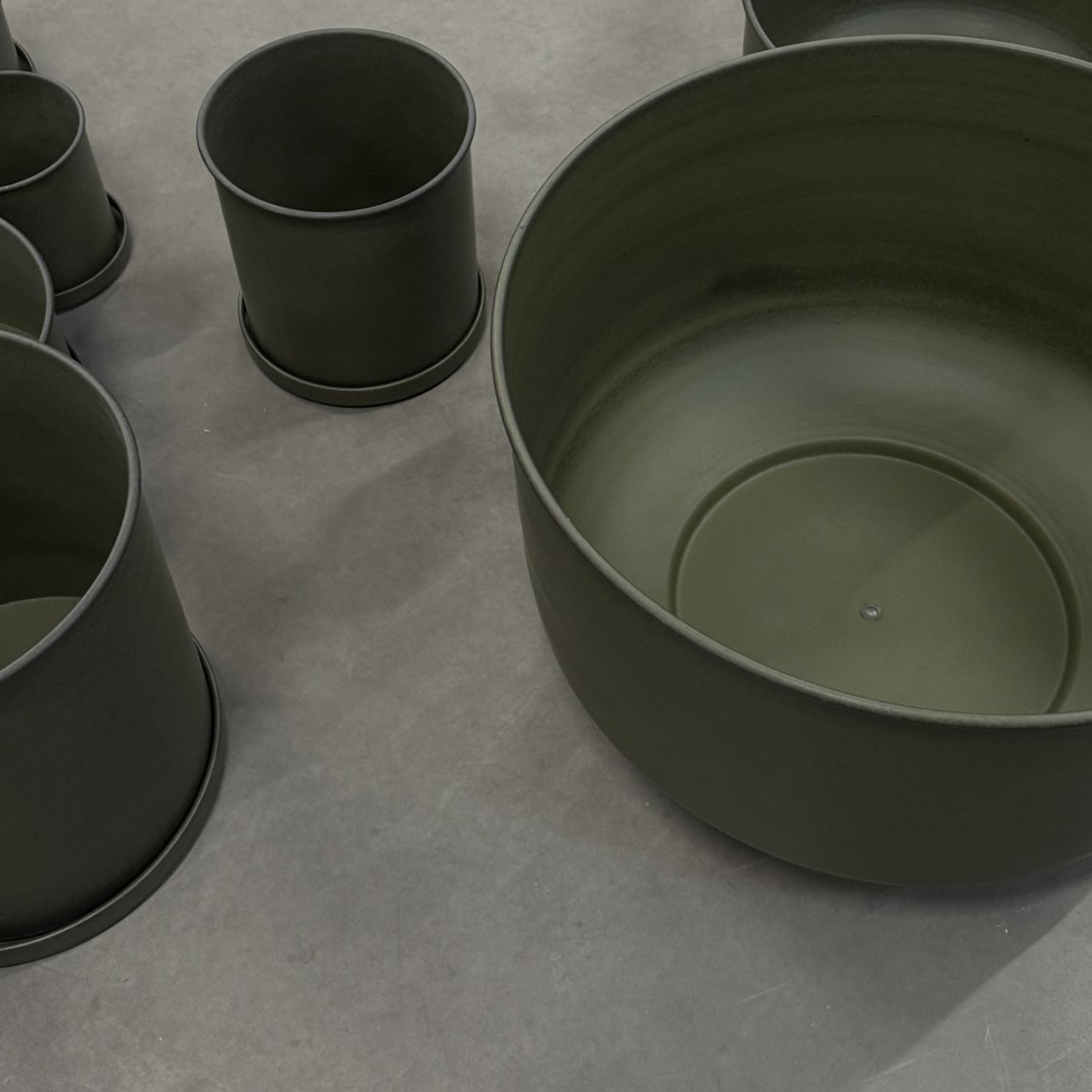 DBKD Plant Bowl Keramiktopf Grün 2er-Pack