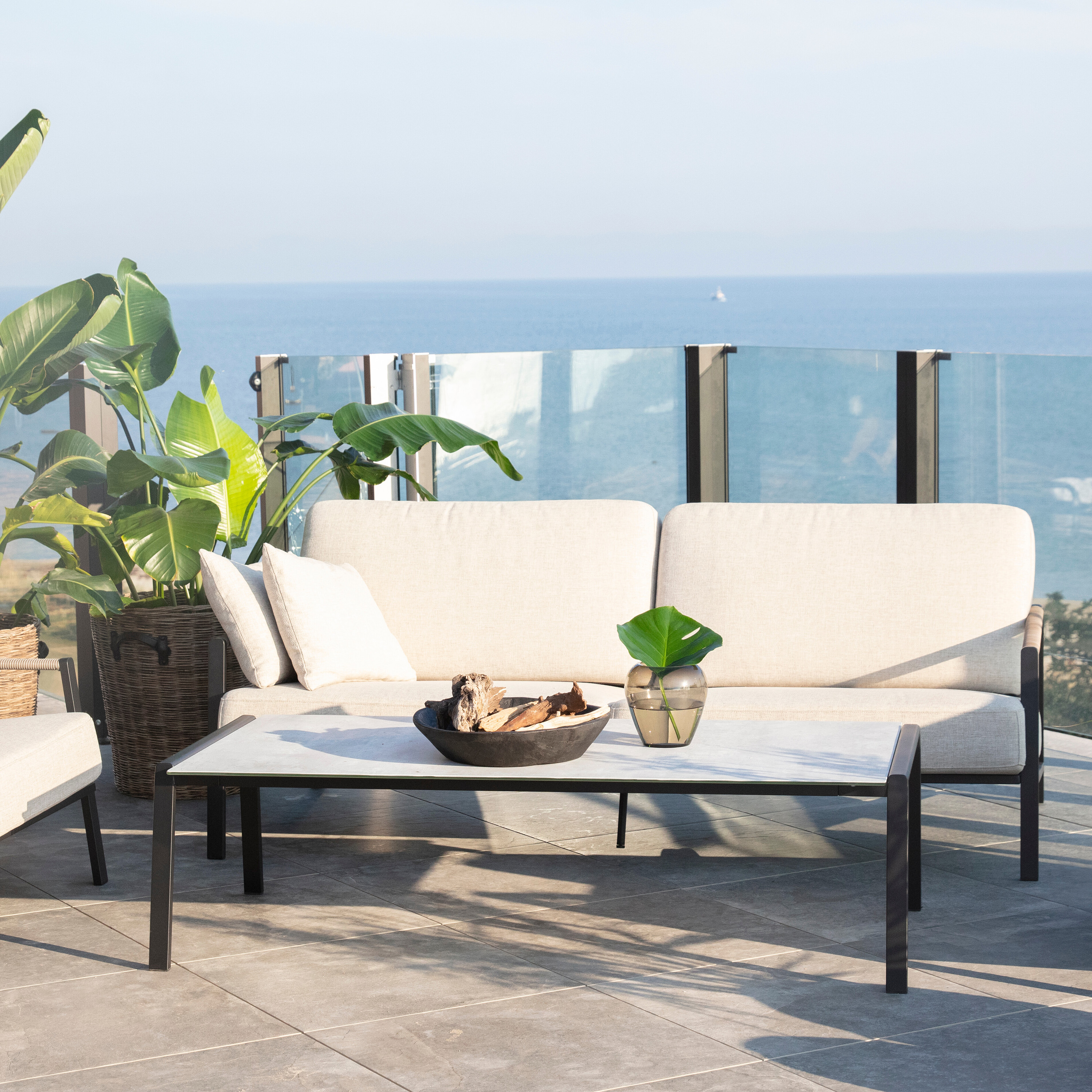 Brafab Lyra 2.5-sits Loungesoffa Svart