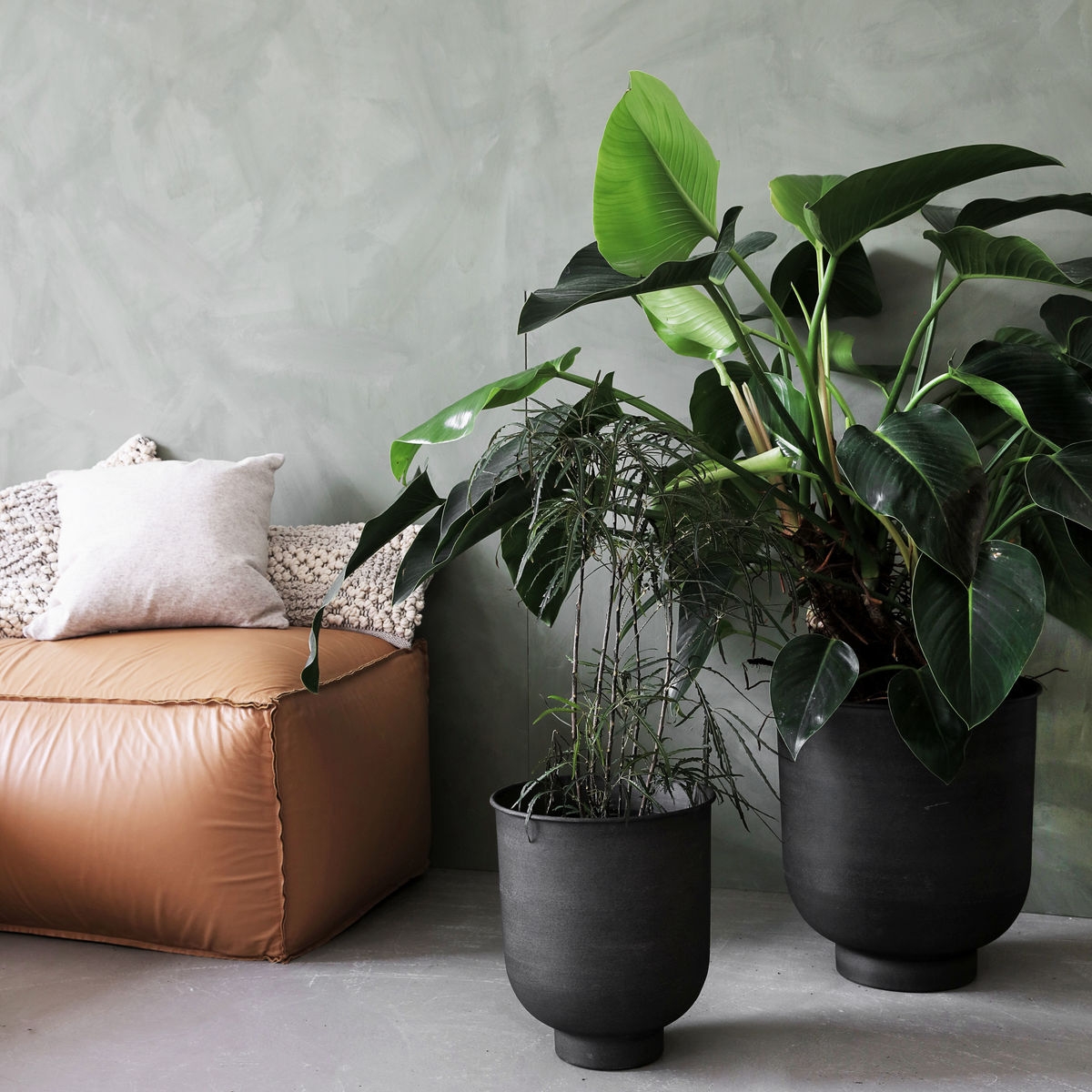 House Doctor Vig Krukor Hög Grå 2-pack