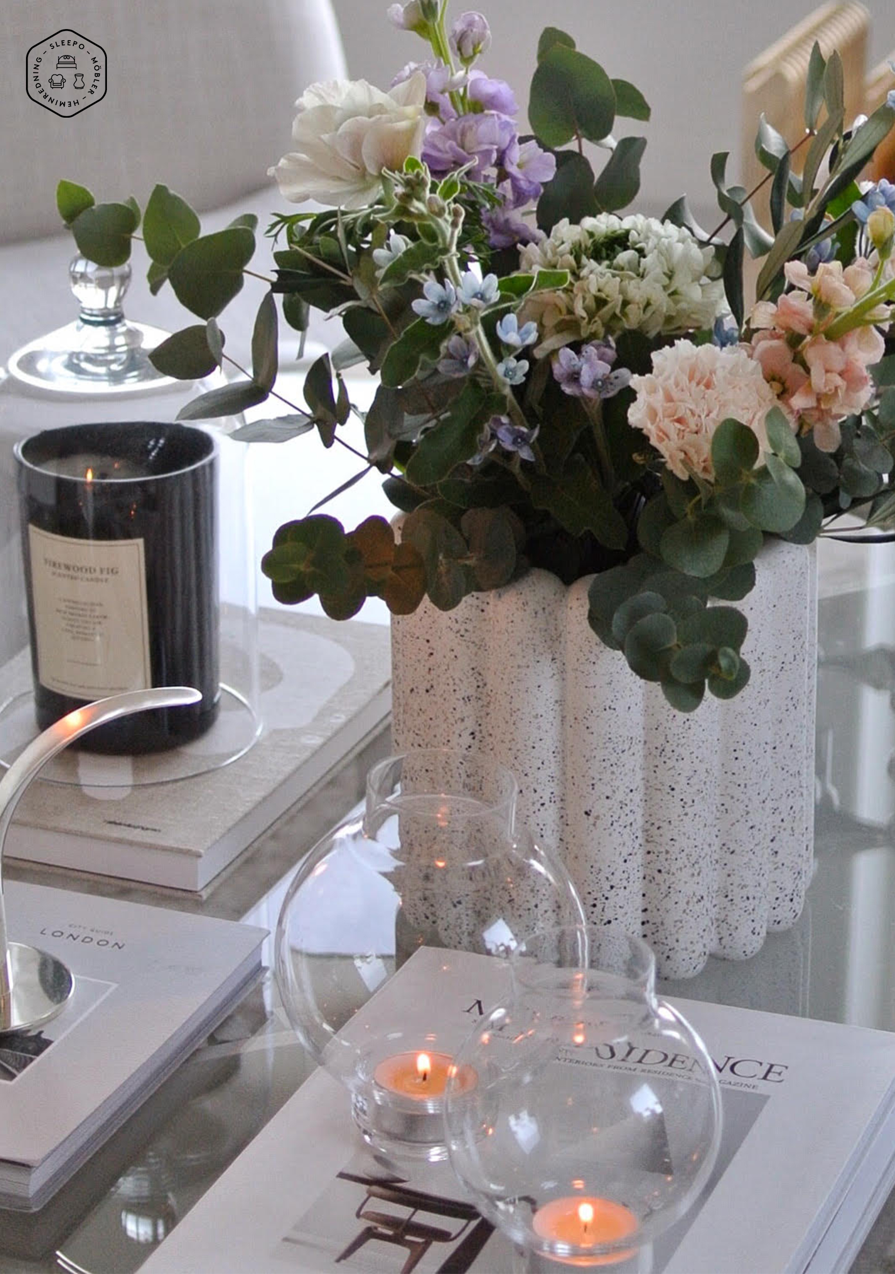 Skruf Tokyo Vas/Ljuslykta Klar 13cm