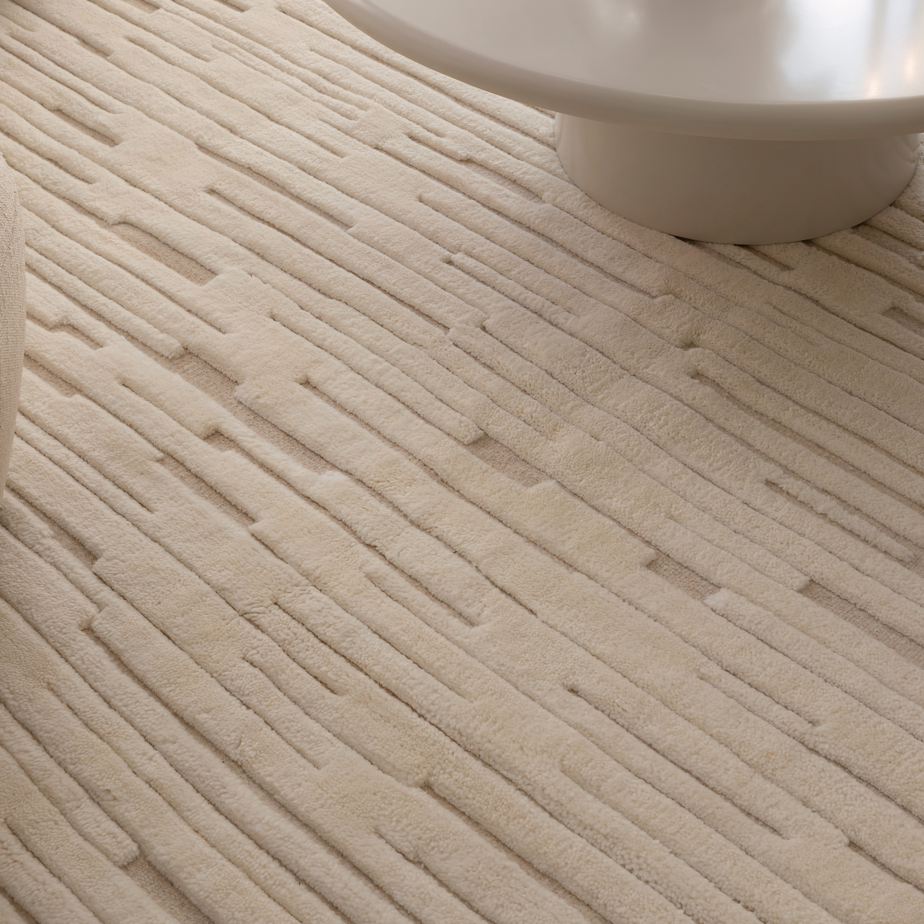 Sleepo Collection Chloe Wollteppich White/Natural 200x300