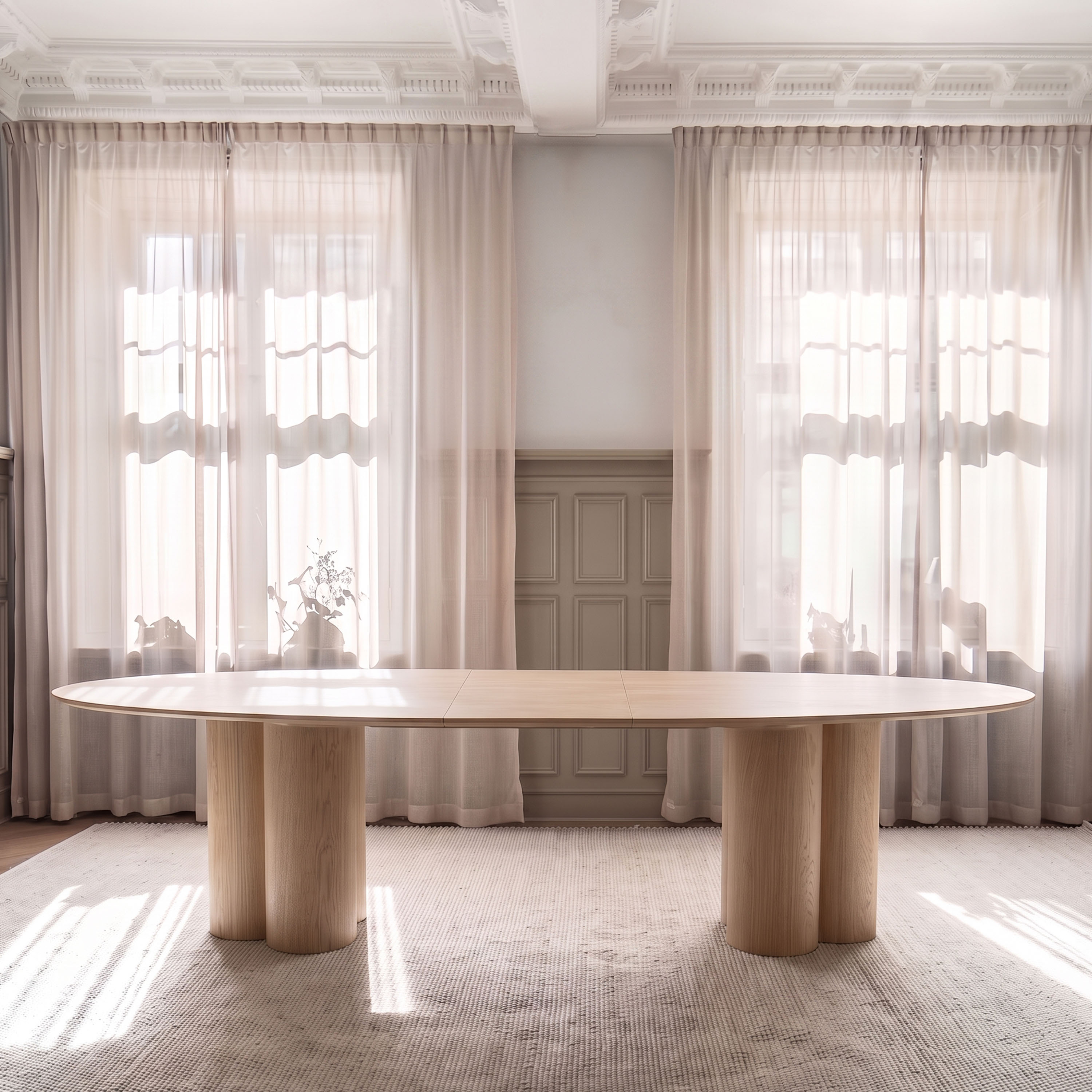 Laura Esstisch Weißgeölte Eiche 240+50