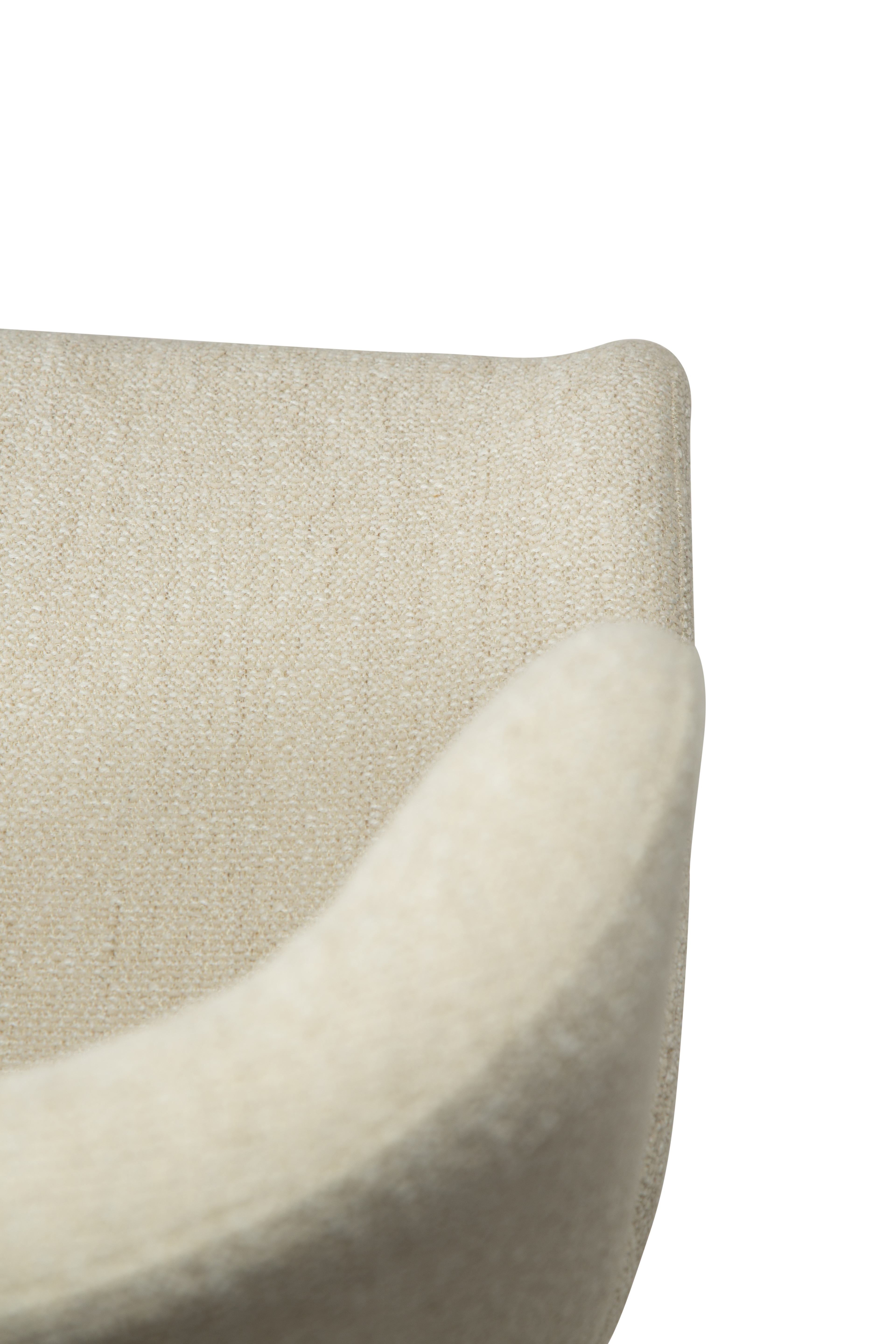 Dan Form Glam spisestol boucle lysebeige/svart