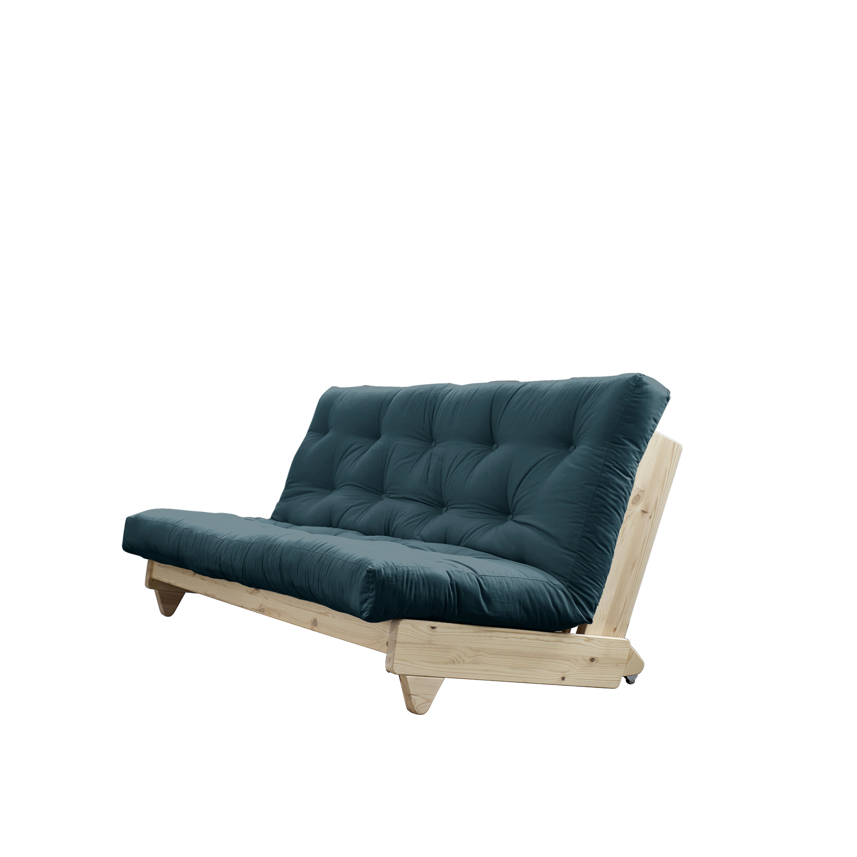 Karup Design Fresh Sofa Bed Natural/Petrol Blue 200cm
