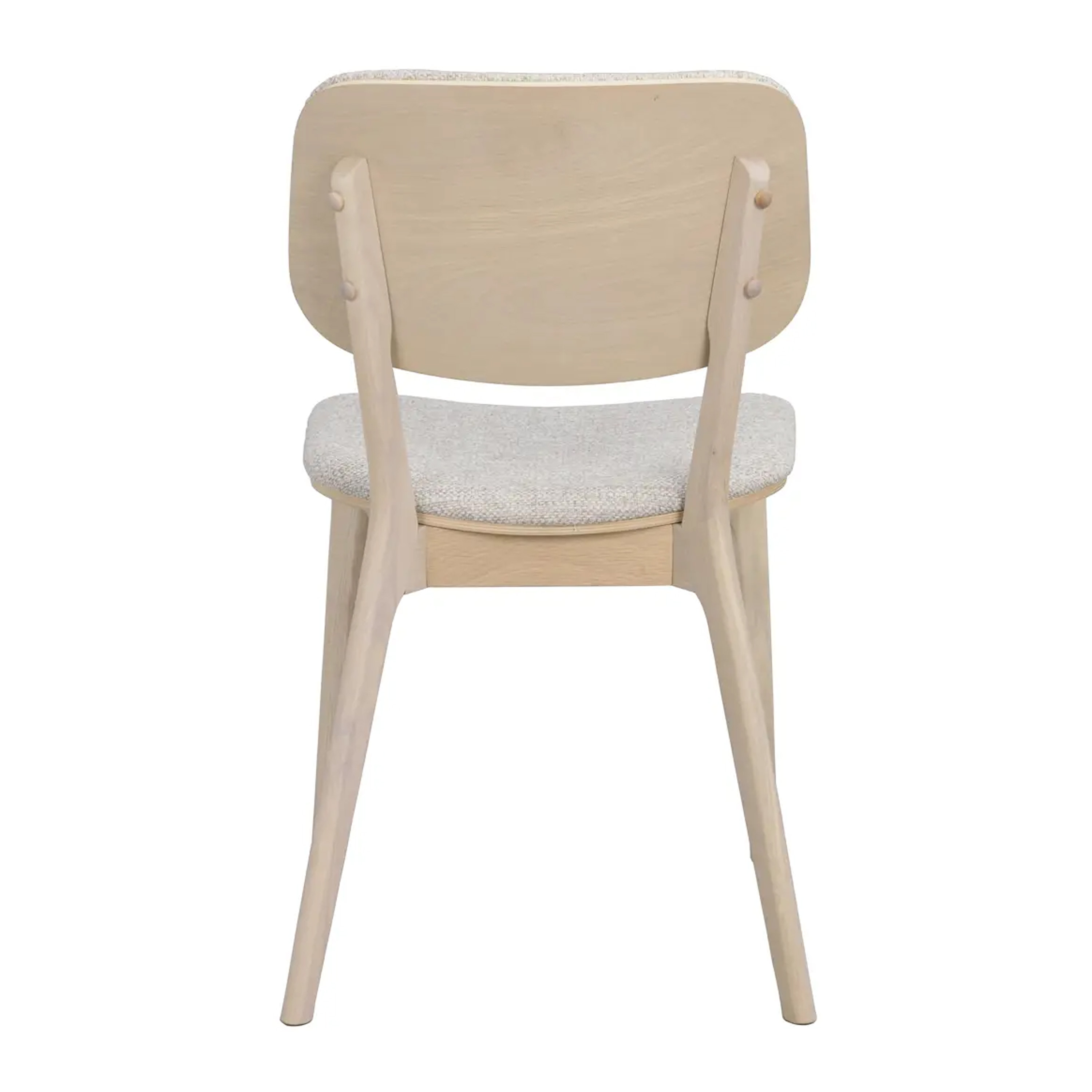 Rowico Home Barrett Matstol Vitpigmenterad Ek/Ljusbeige