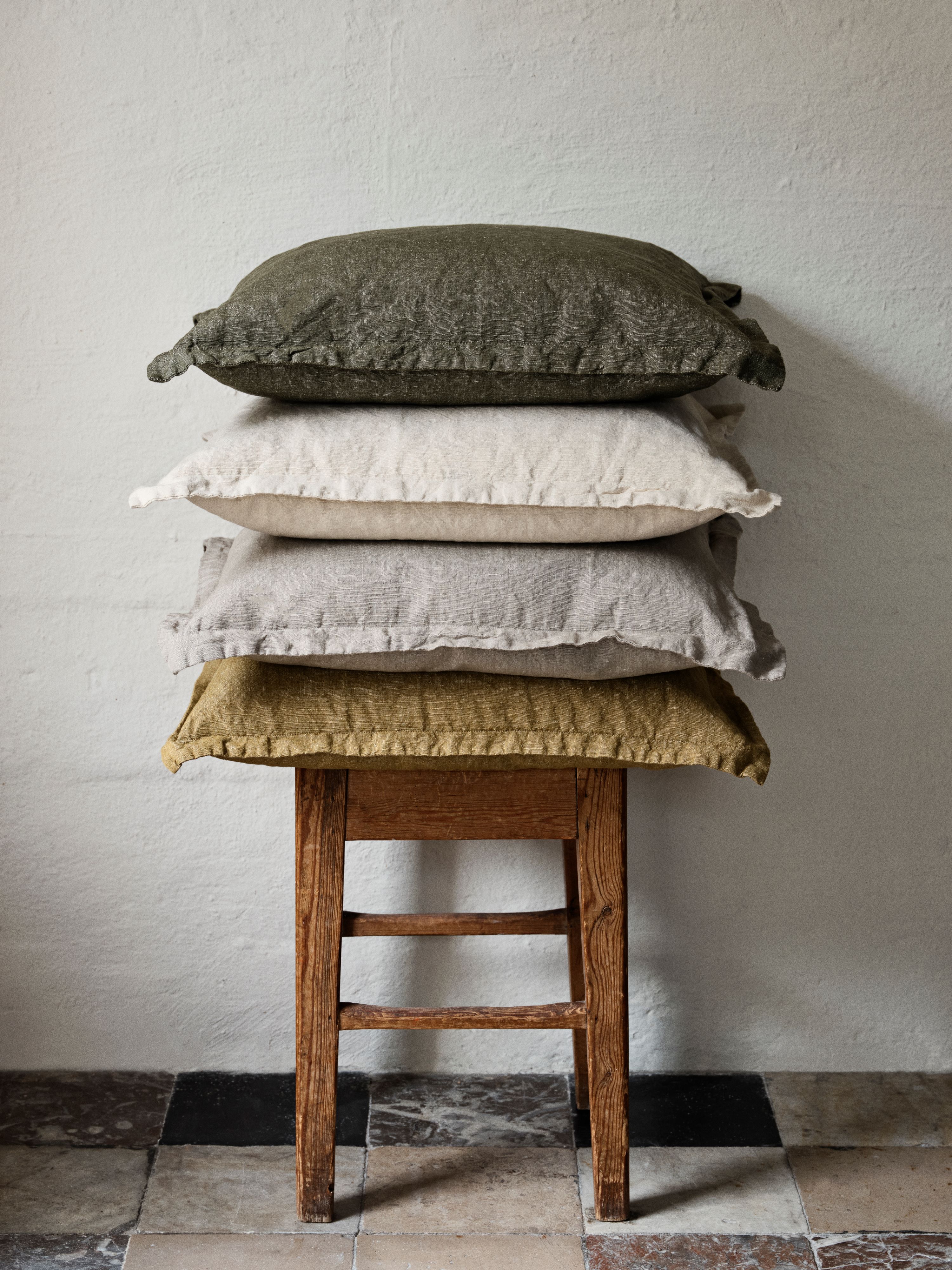 Broste Copenhagen Linn Putetrekk Grape Leaf Green 60x60