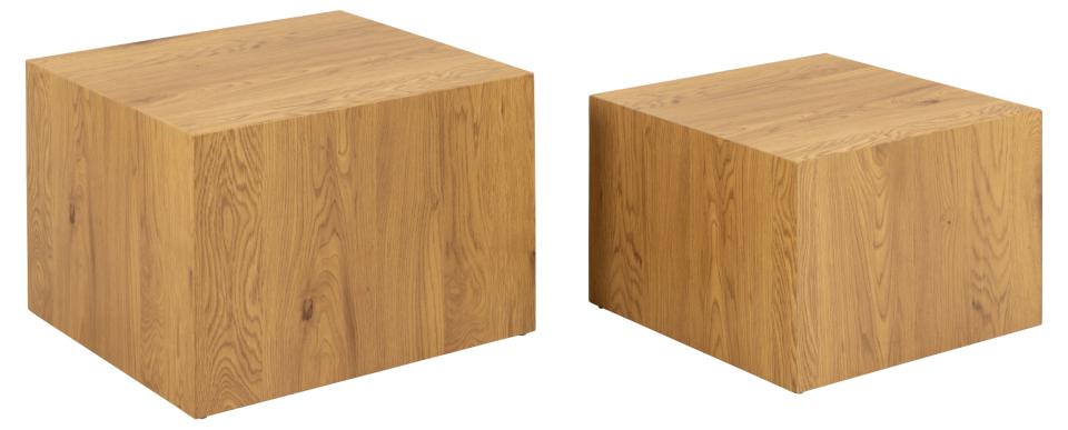 Nordic Home - Taxus Couchtisch Eiche 2er-Pack - Holz