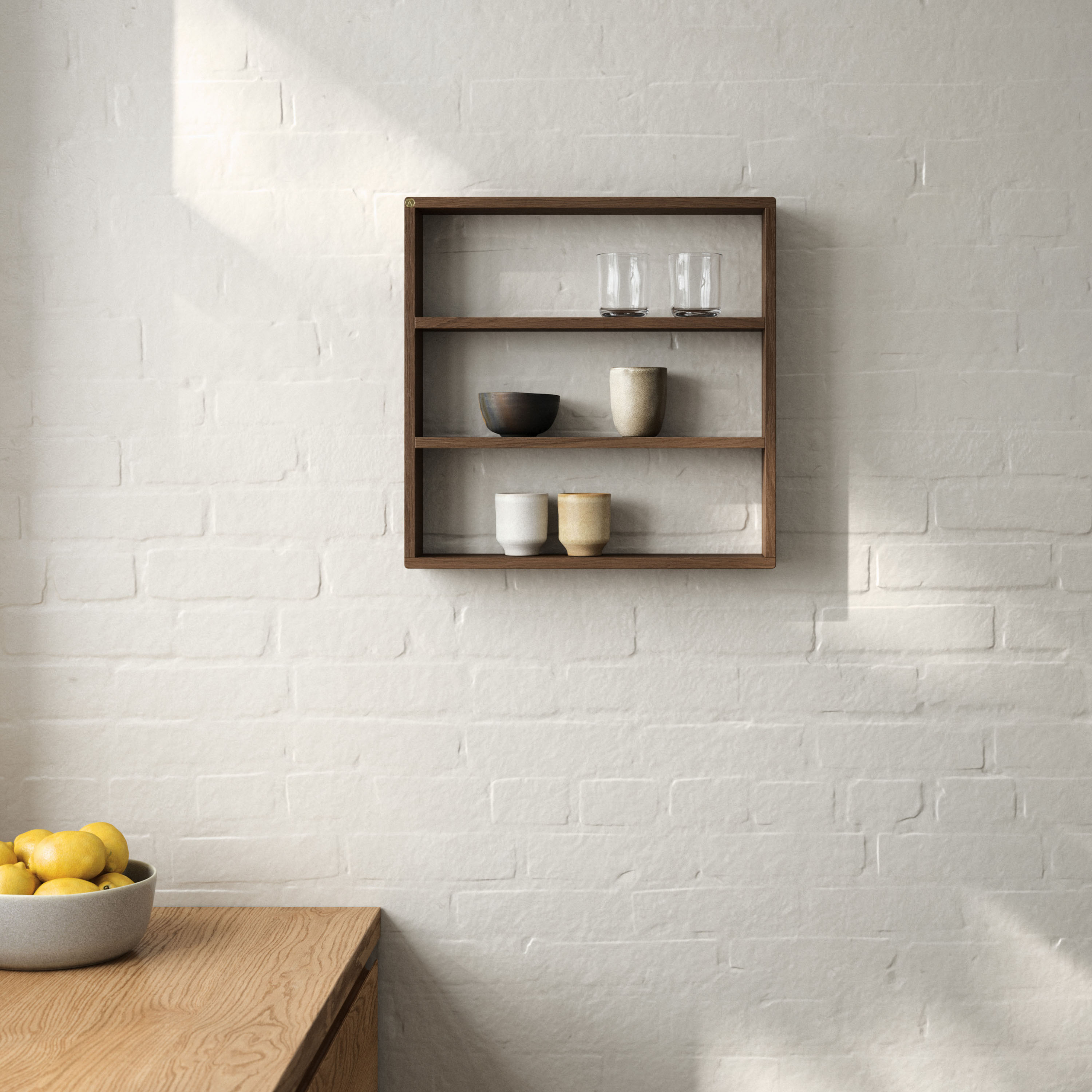 Andersen Furniture Sector Seinähylly Savustettu Öljytty Tammi 50x50