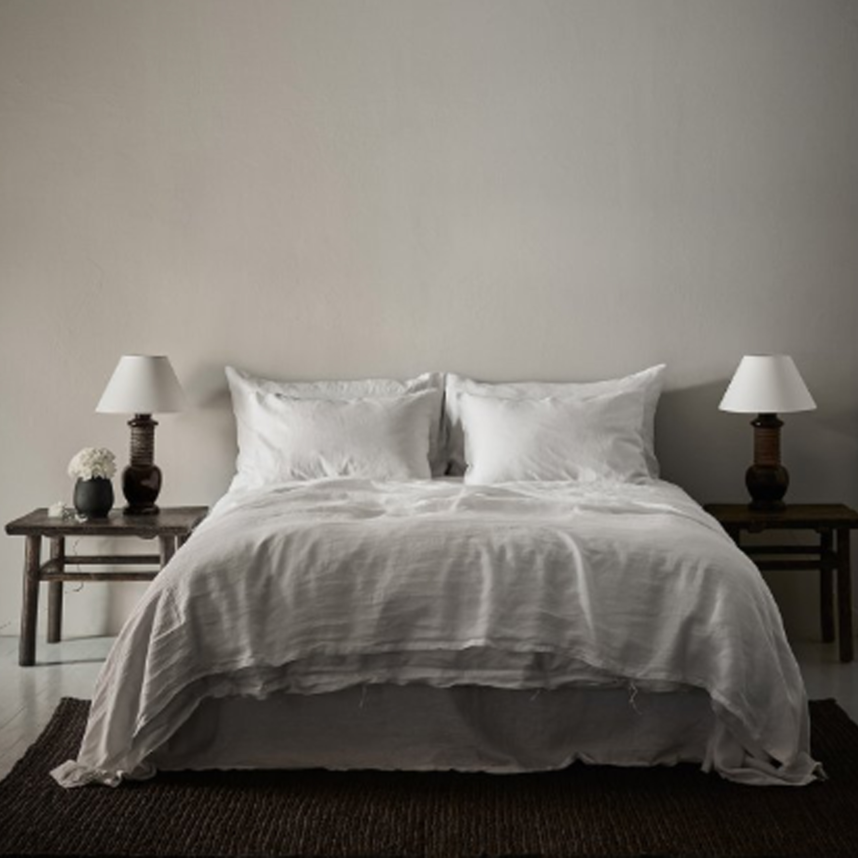 Tell me more Örngott Linne Bleached White 60x90