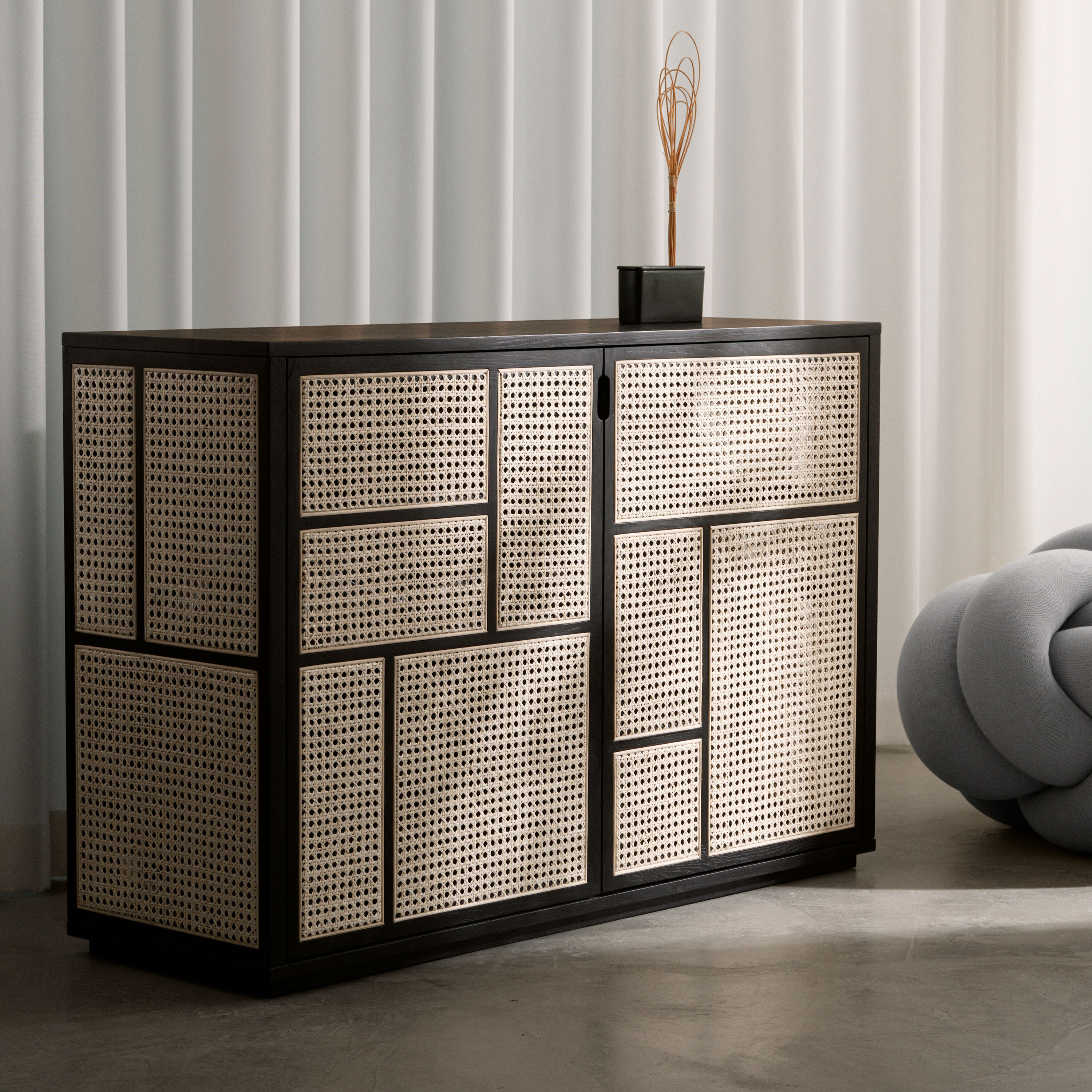 Design House Stockholm Air Sideboard Dark Oak 82x120